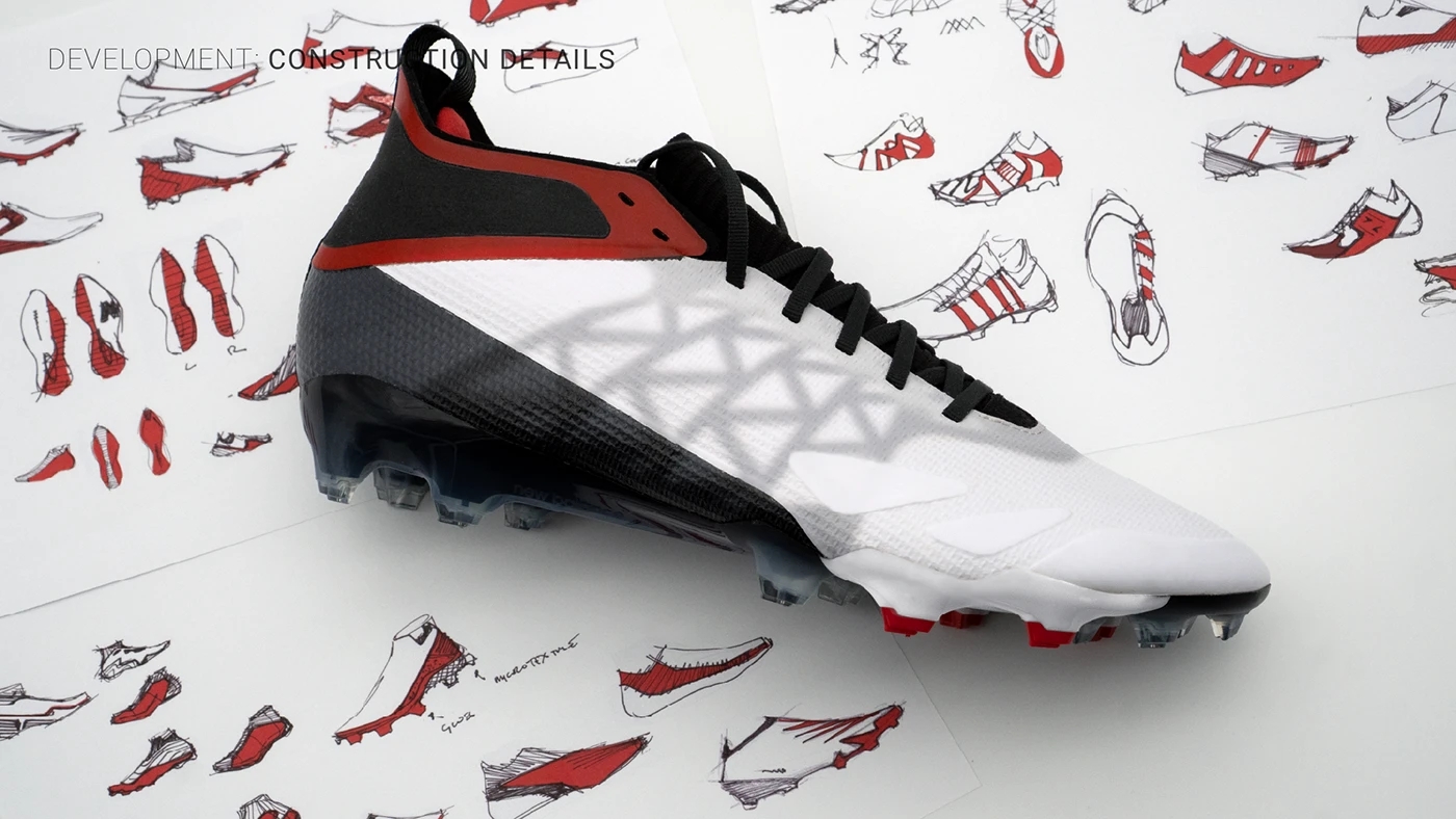 American football，New Balance，Football cleats，Team Uniform，Equipment design，