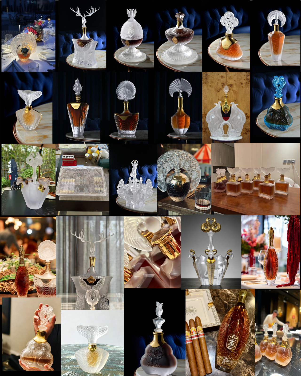 Original utensils design，Wine Design，Perfume bottle design，Cigar ashtray，Luxury Packaging，Crystal ware，Cast Crystal，ArtNouveau，
