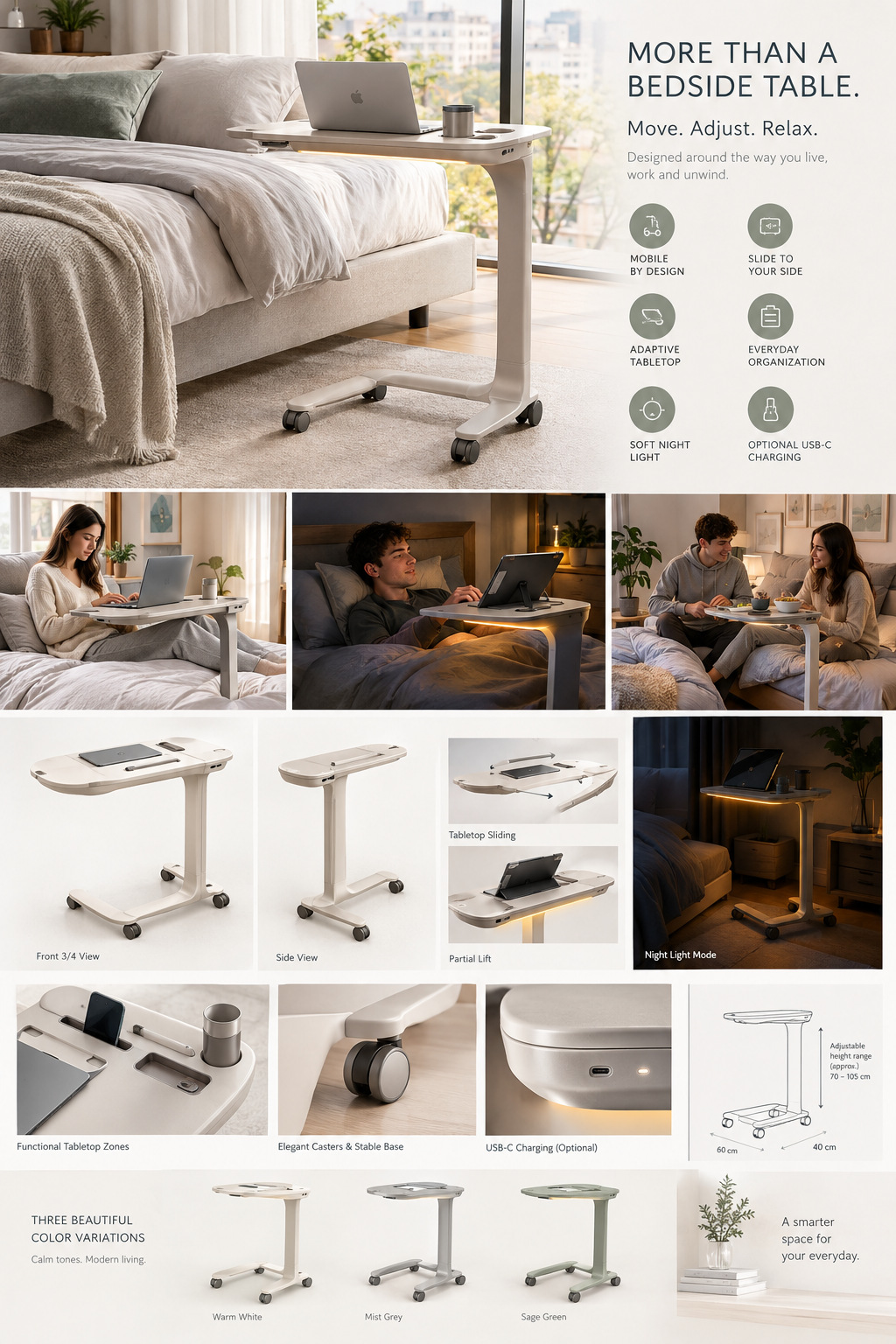 Bedside table，furniture，Home Furnishing，life，be younger，daily，