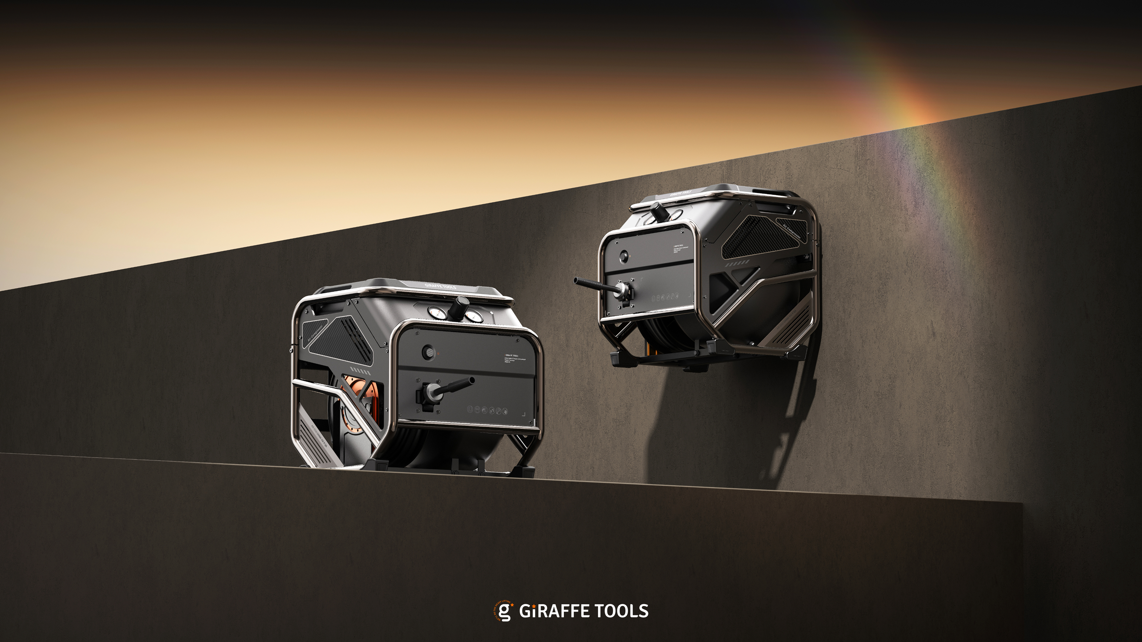 product design，Air compressor，industrial design，Design case sharing，Tools and equipment，Product rendering，Innovative design，