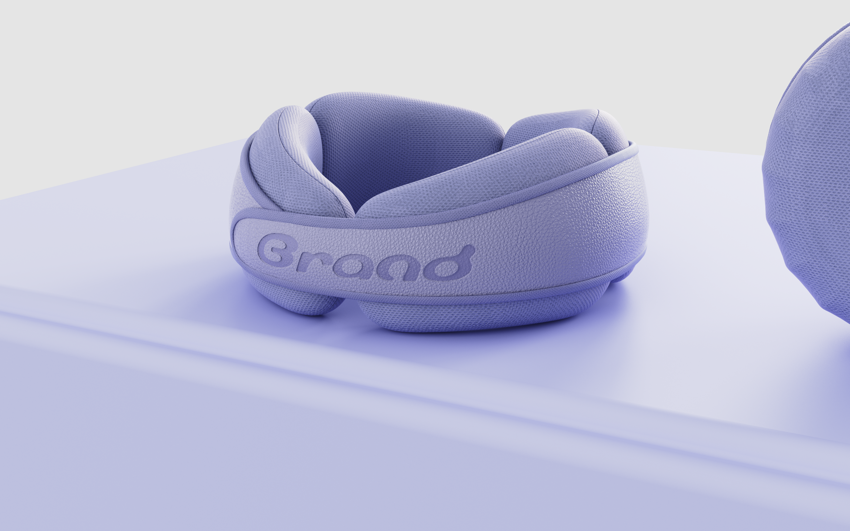 Neck brace，U-shaped pillow，neck pillow，Leather material，pillow，Memory cotton，Bionics Design ，Block design，