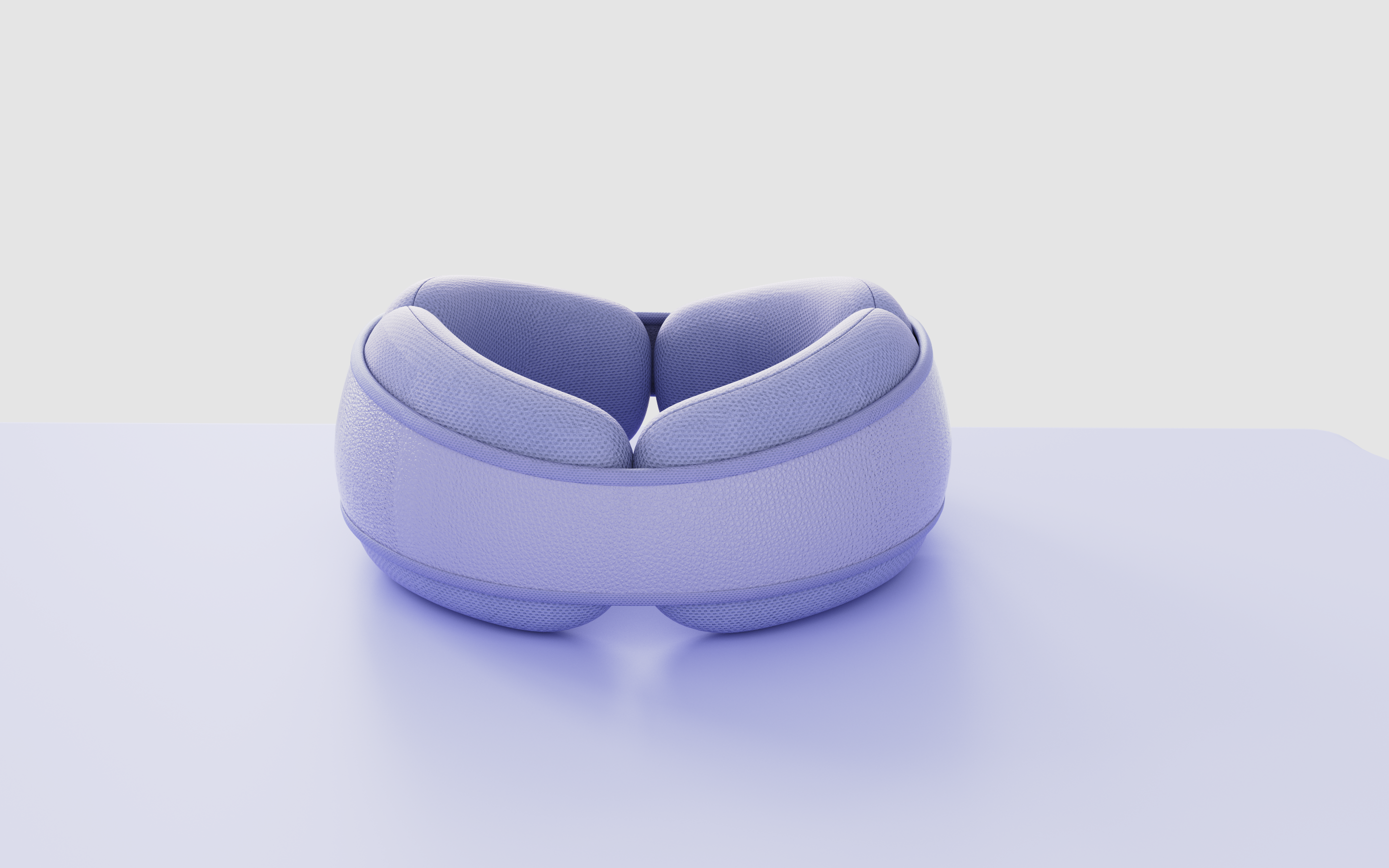 Neck brace，U-shaped pillow，neck pillow，Leather material，pillow，Memory cotton，Bionics Design ，Block design，
