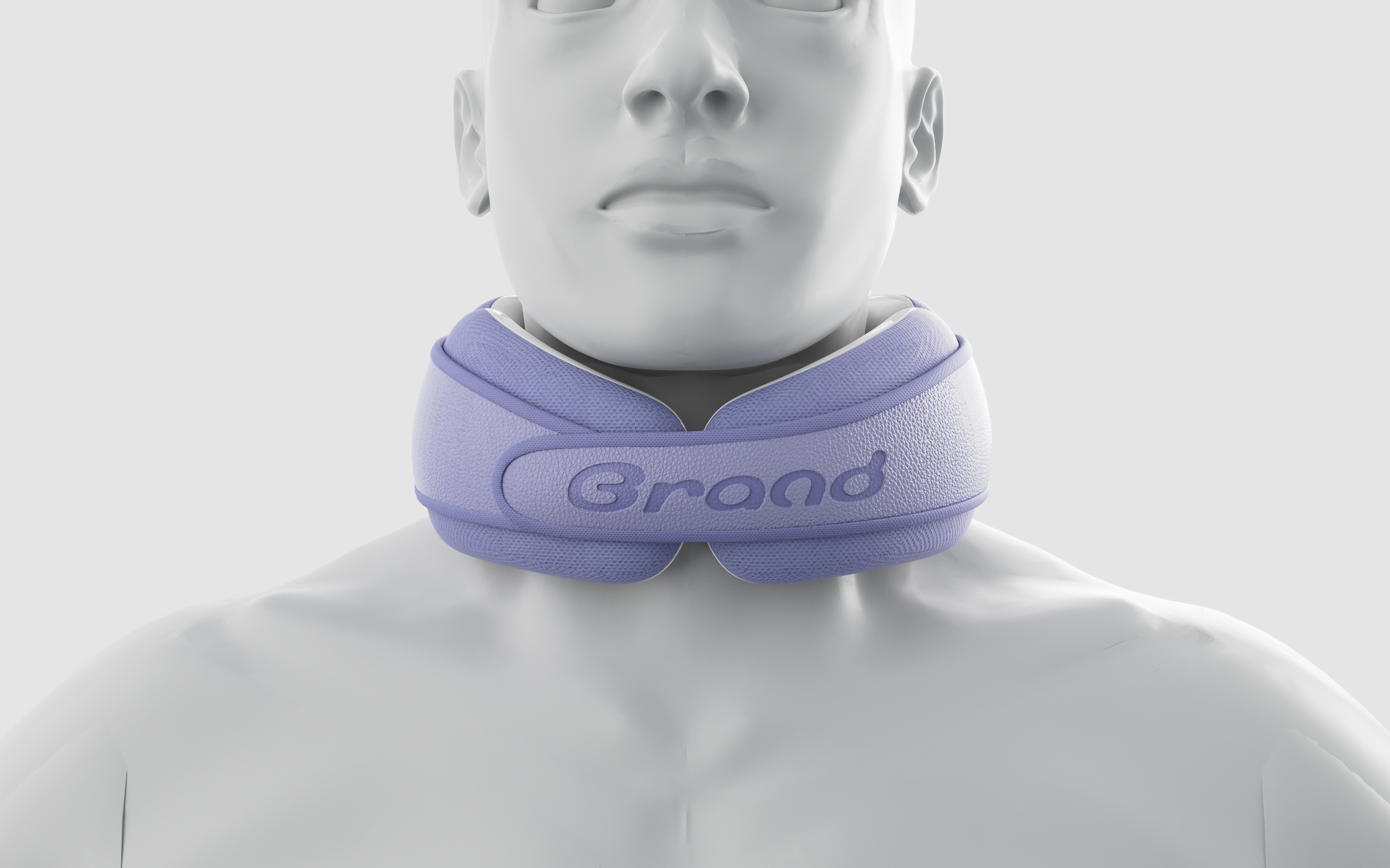 Neck brace，U-shaped pillow，neck pillow，Leather material，pillow，Memory cotton，Bionics Design ，Block design，