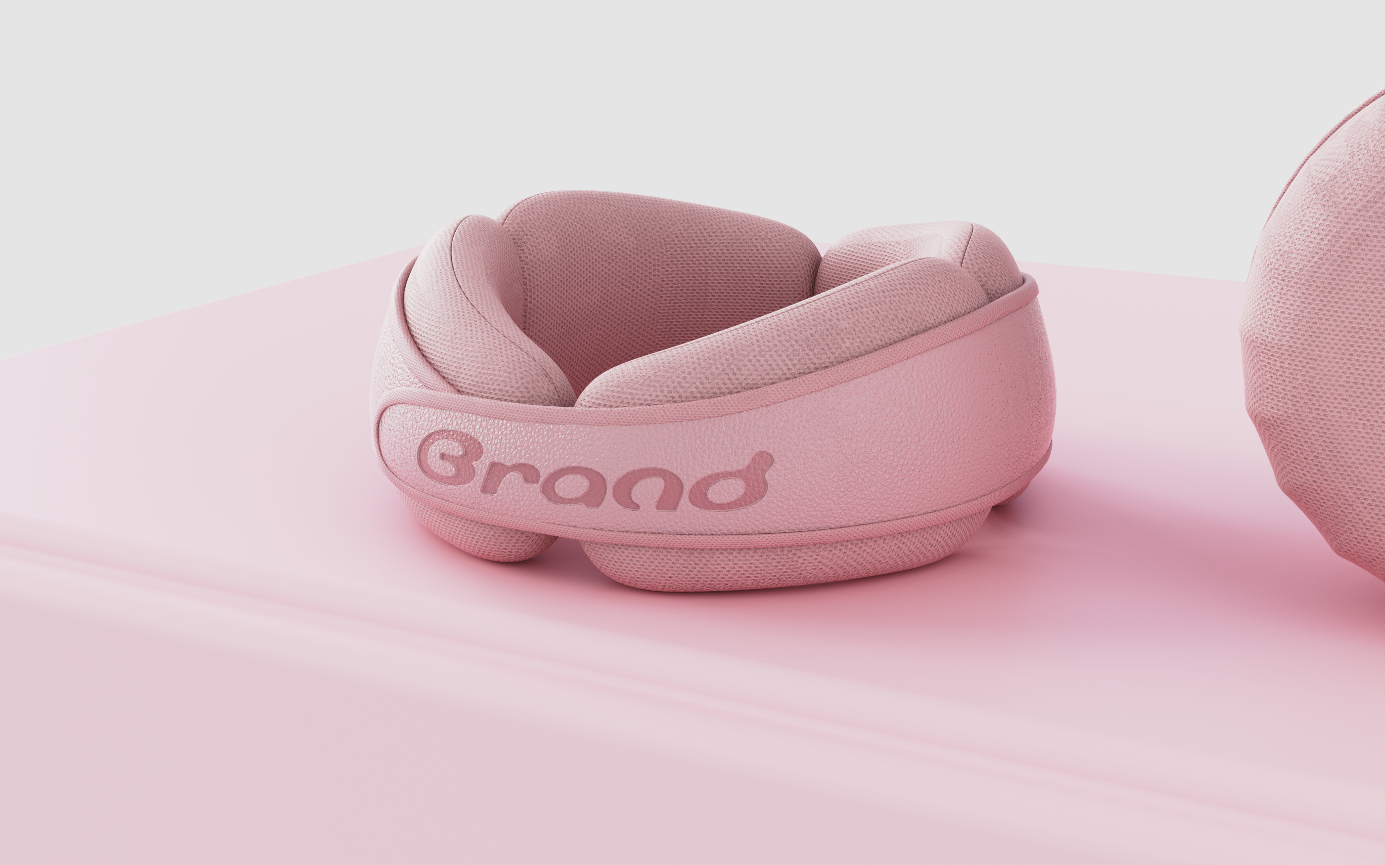 Neck brace，U-shaped pillow，neck pillow，Leather material，pillow，Memory cotton，Bionics Design ，Block design，