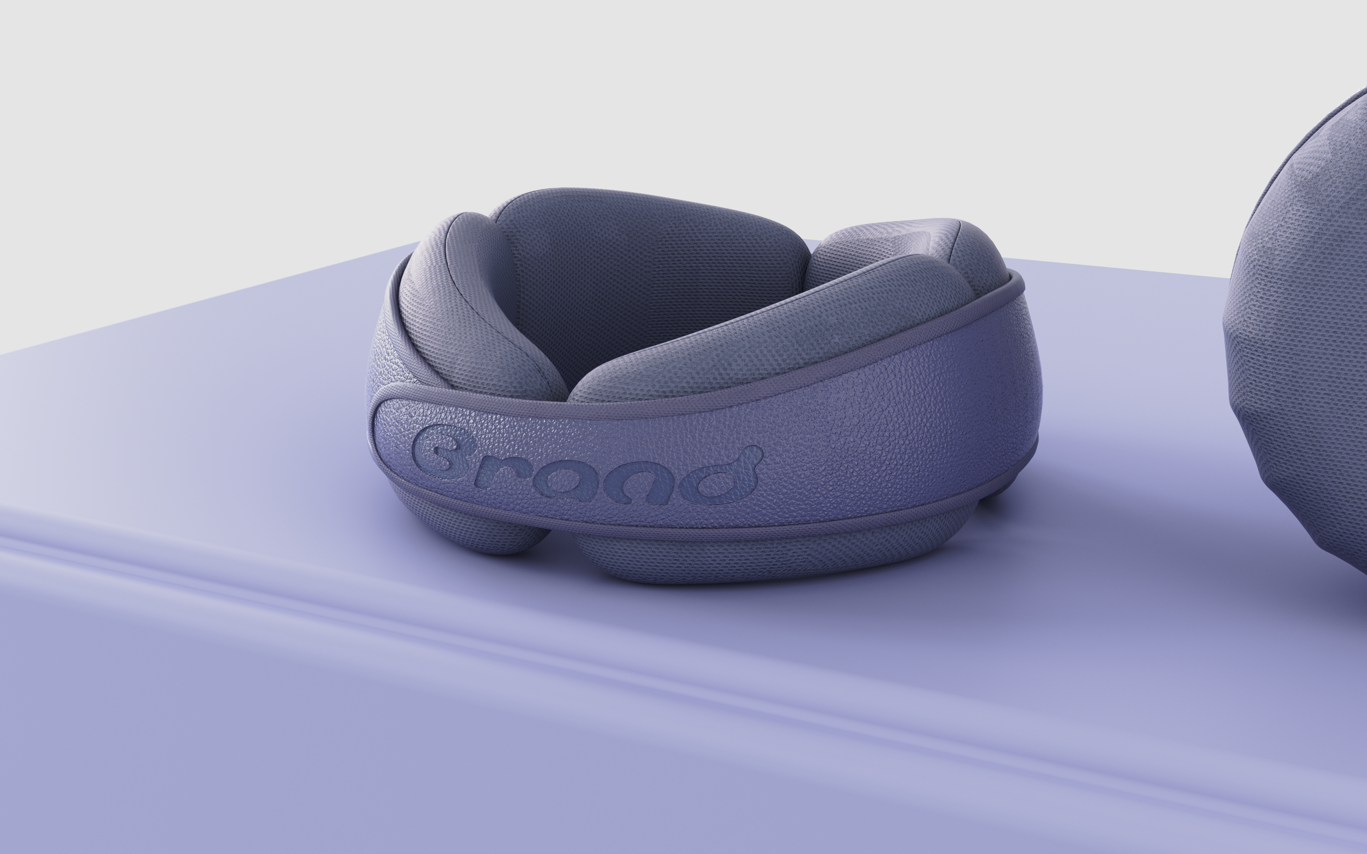 Neck brace，U-shaped pillow，neck pillow，Leather material，pillow，Memory cotton，Bionics Design ，Block design，