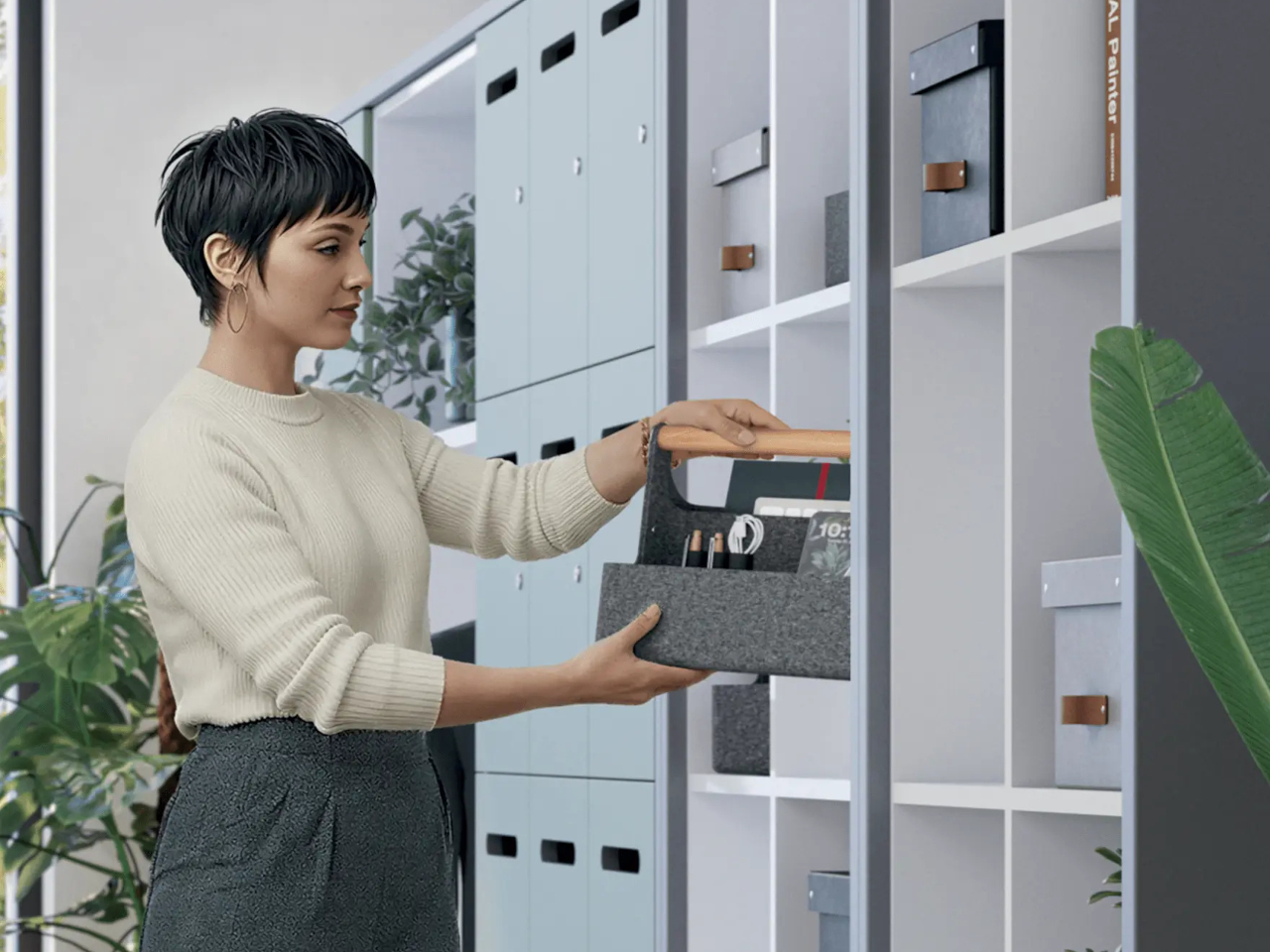 storage box，Beech handle，Office accessories，Environmental protection design，Suspension design，