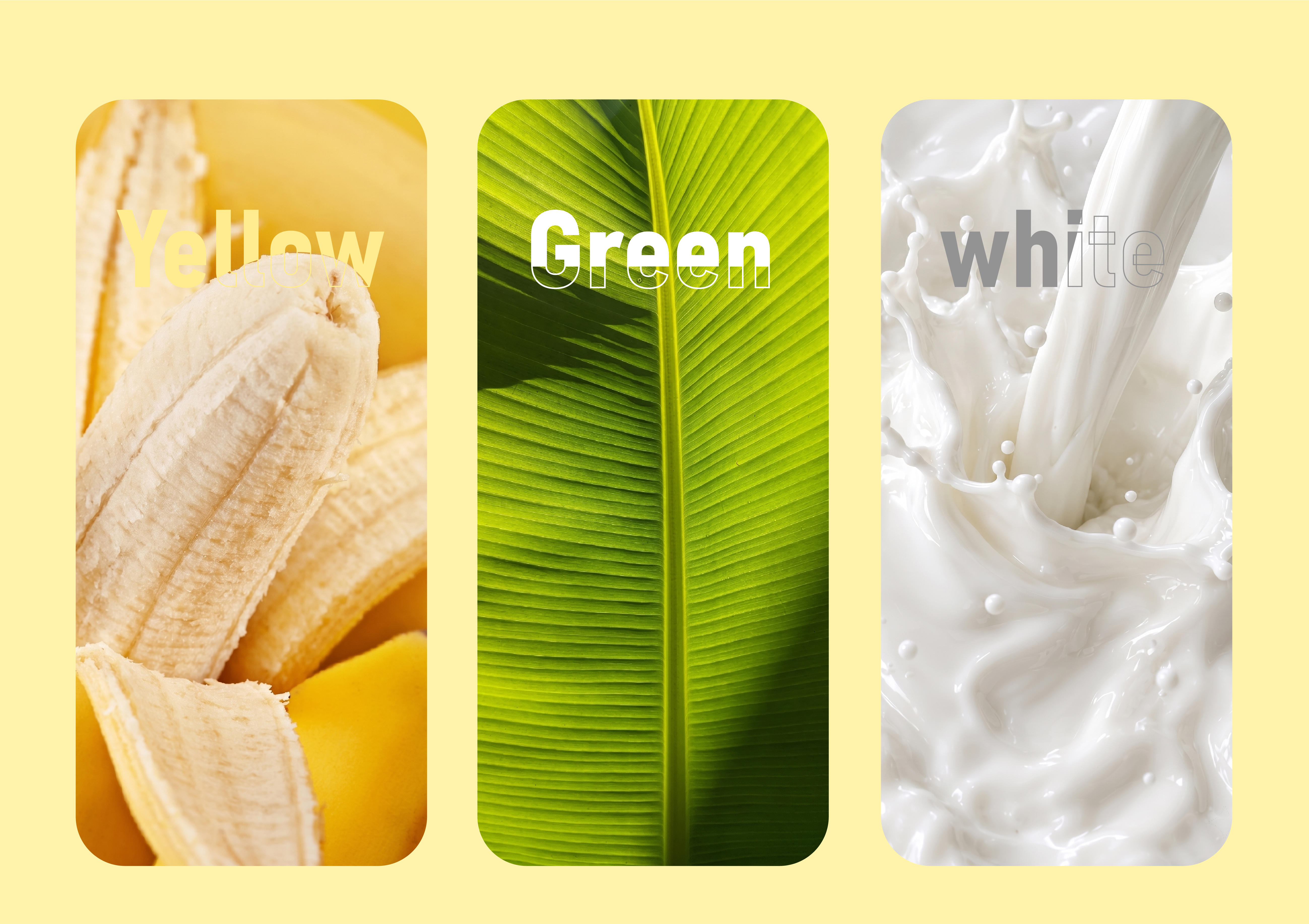 packing design，beverage packaging，Food packaging design，viju，Brand vision，Packaging Case，Banana milk，yellow，