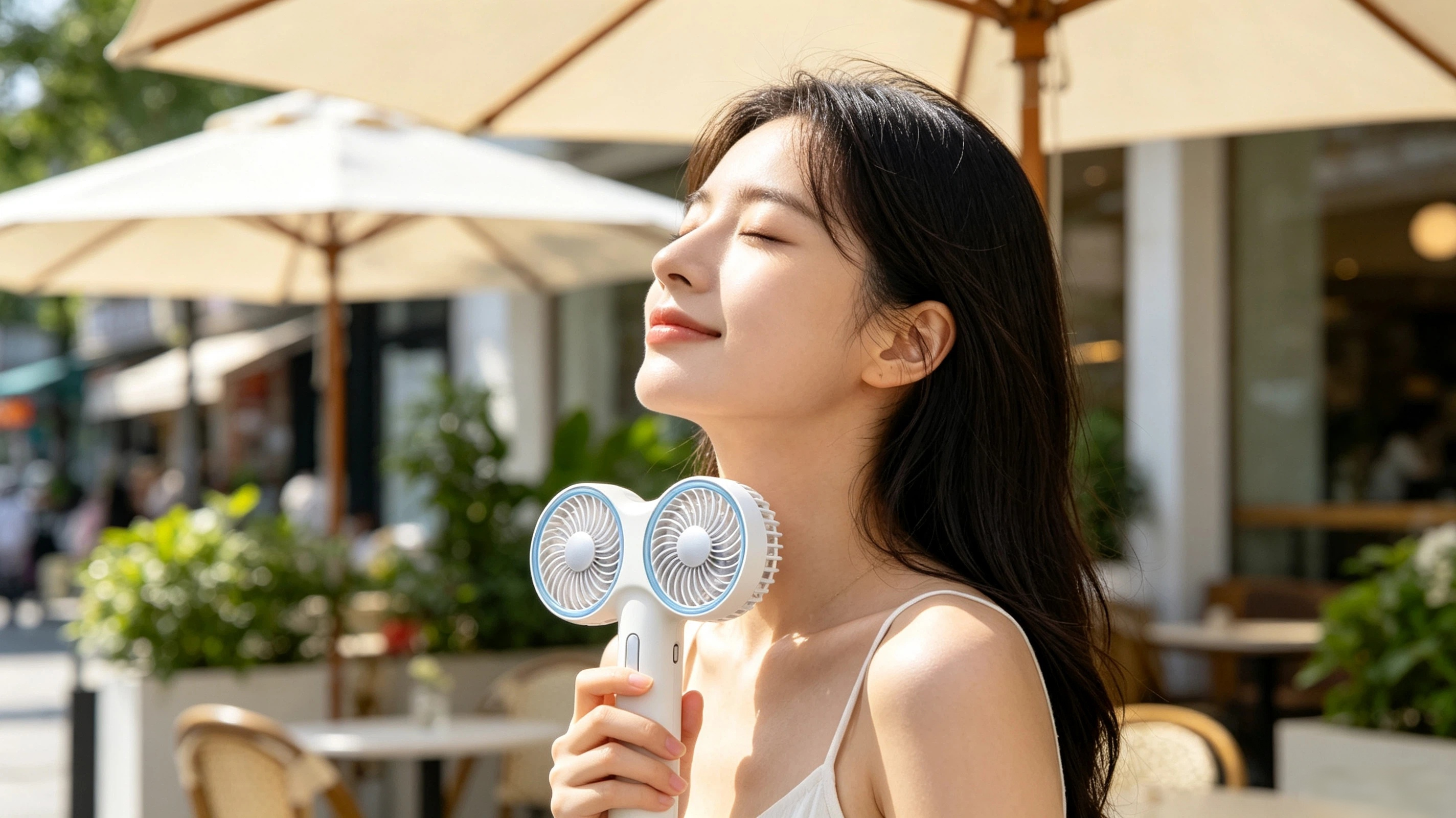 Portable，Double wind，Handheld fan，