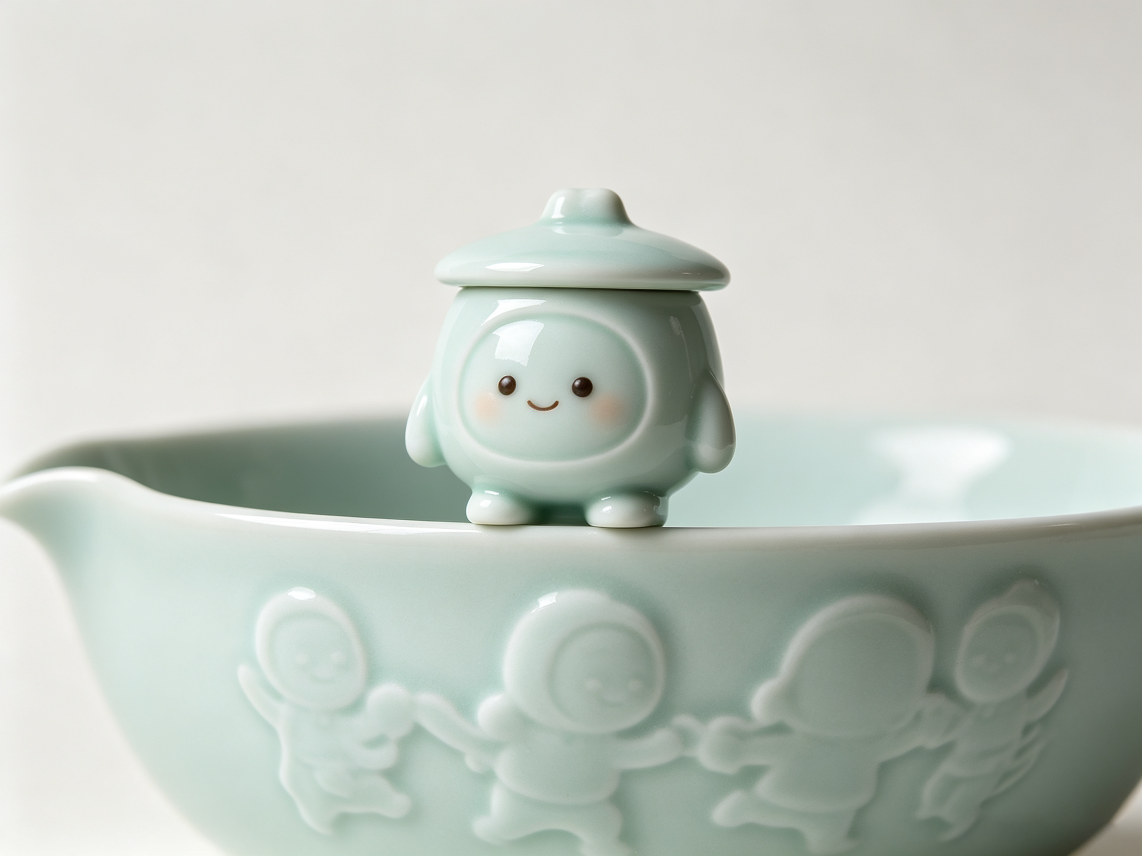 Design of Eastern Intangible Cultural Heritage Ceramic Trendy Toy Figure 1，