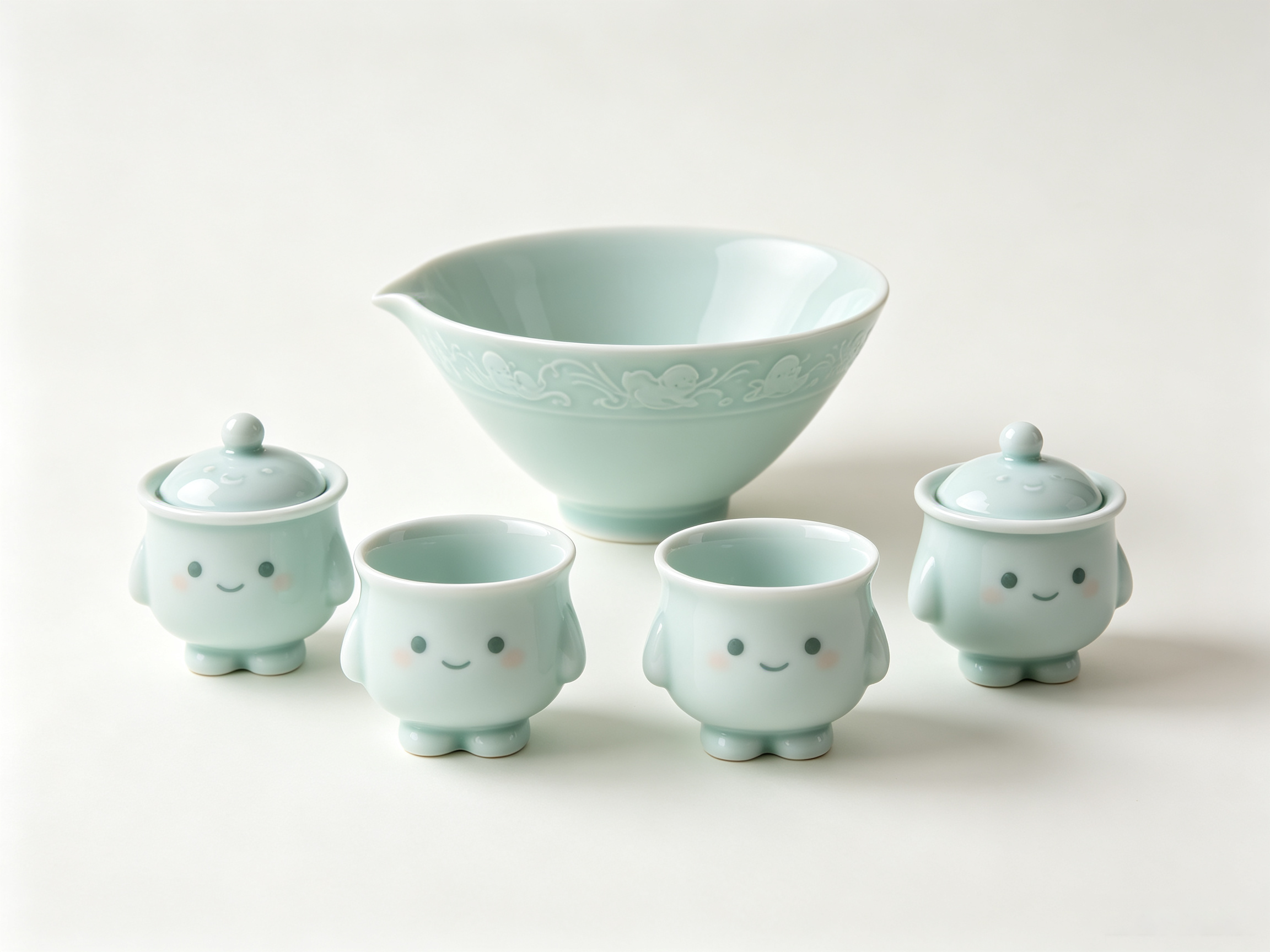 Design of Eastern Intangible Cultural Heritage Ceramic Trendy Toy Figure 1，