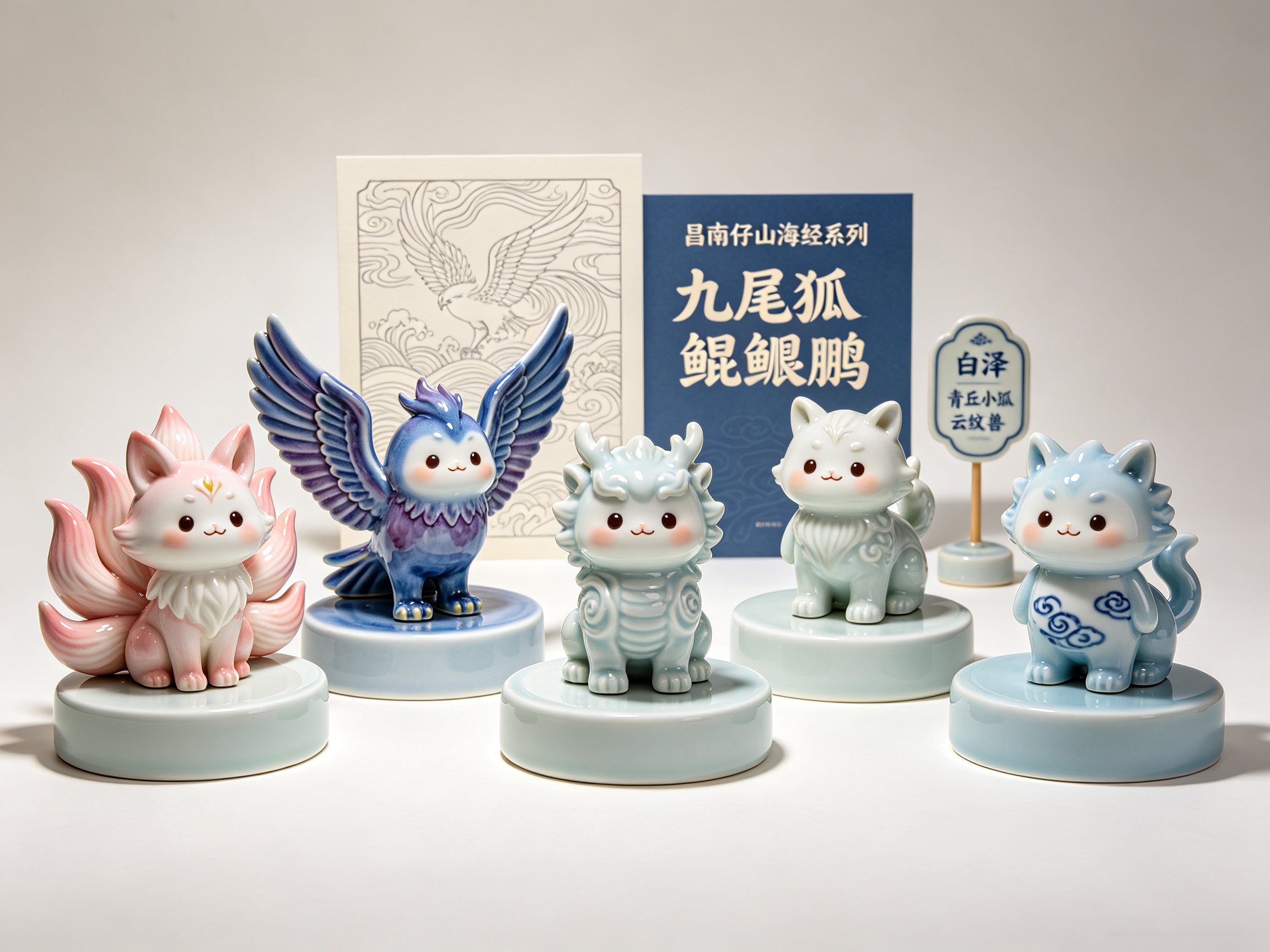 Design of Eastern Intangible Cultural Heritage Ceramic Trendy Toy Figure 1，