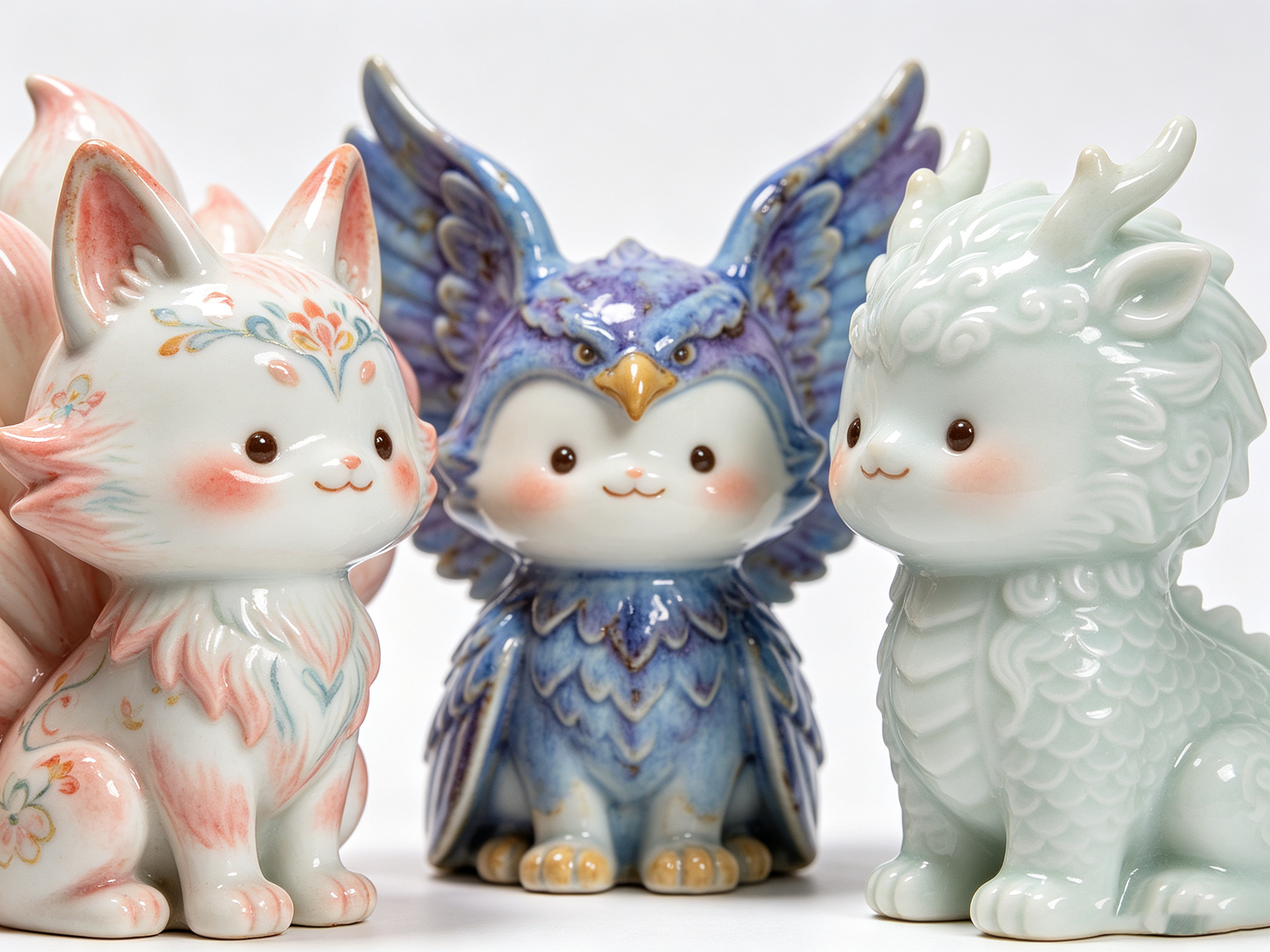 Design of Eastern Intangible Cultural Heritage Ceramic Trendy Toy Figure 1，