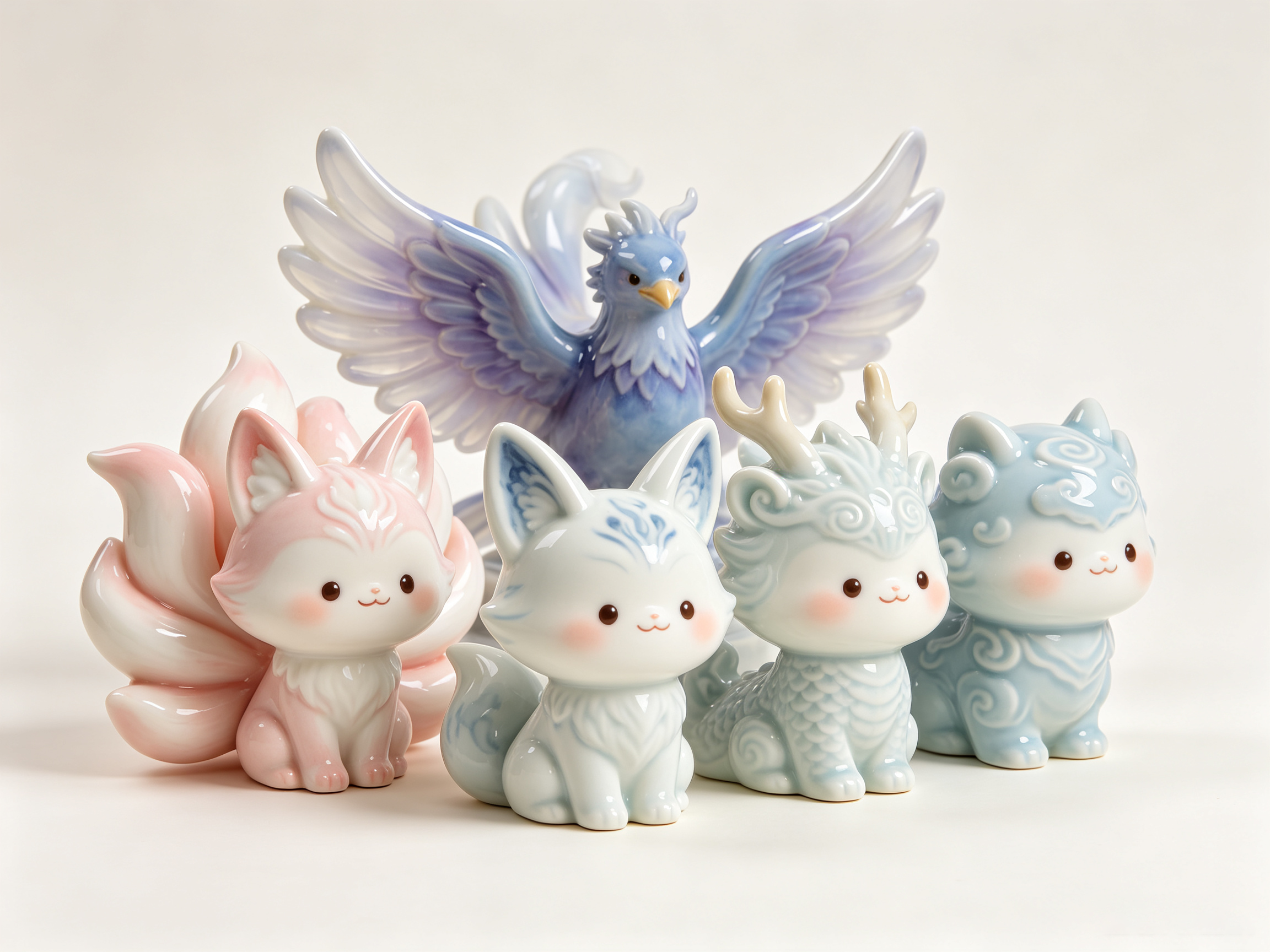 Design of Eastern Intangible Cultural Heritage Ceramic Trendy Toy Figure 1，
