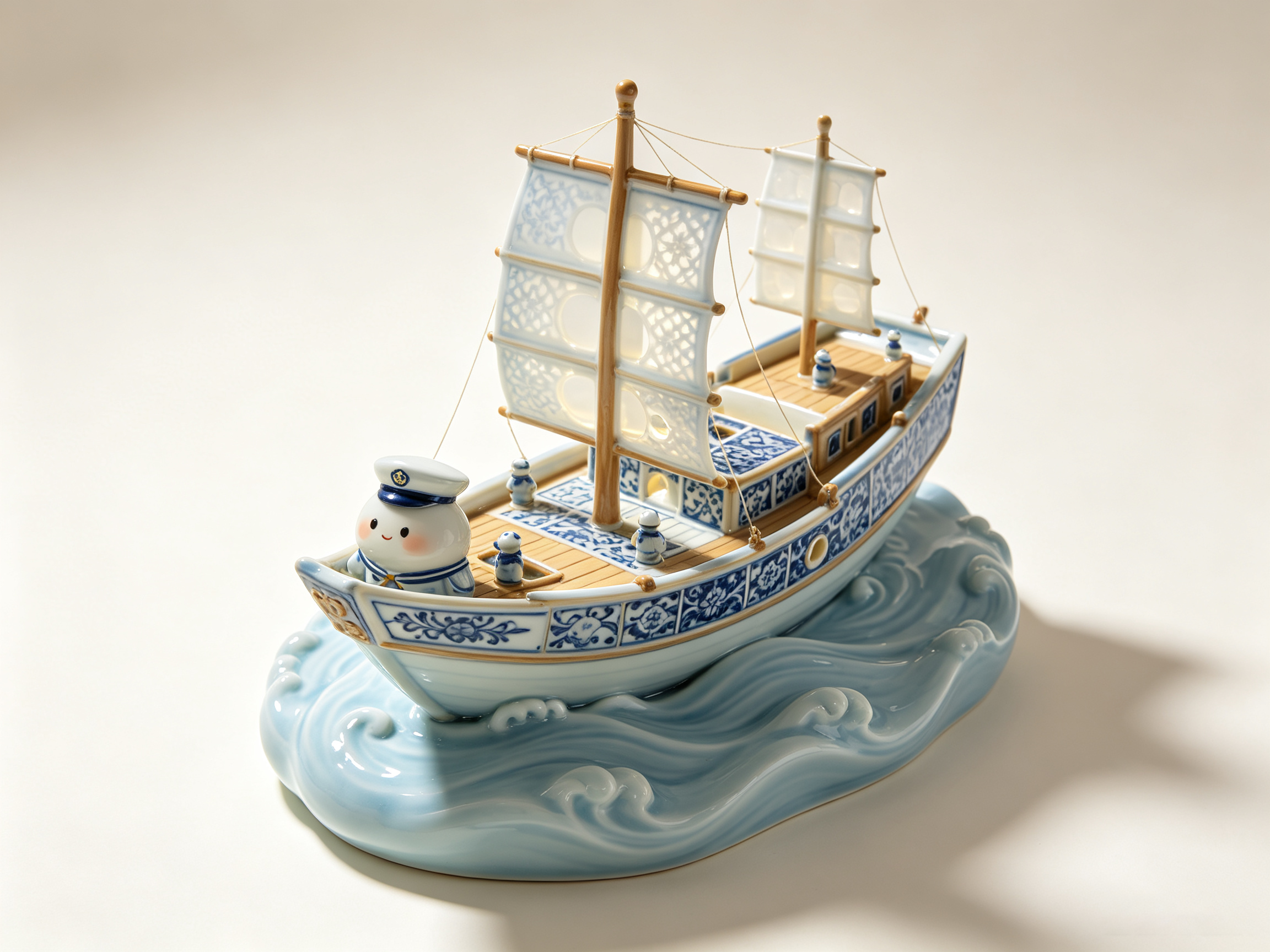 Design of Eastern Intangible Cultural Heritage Ceramic Trendy Toy Figure 1，