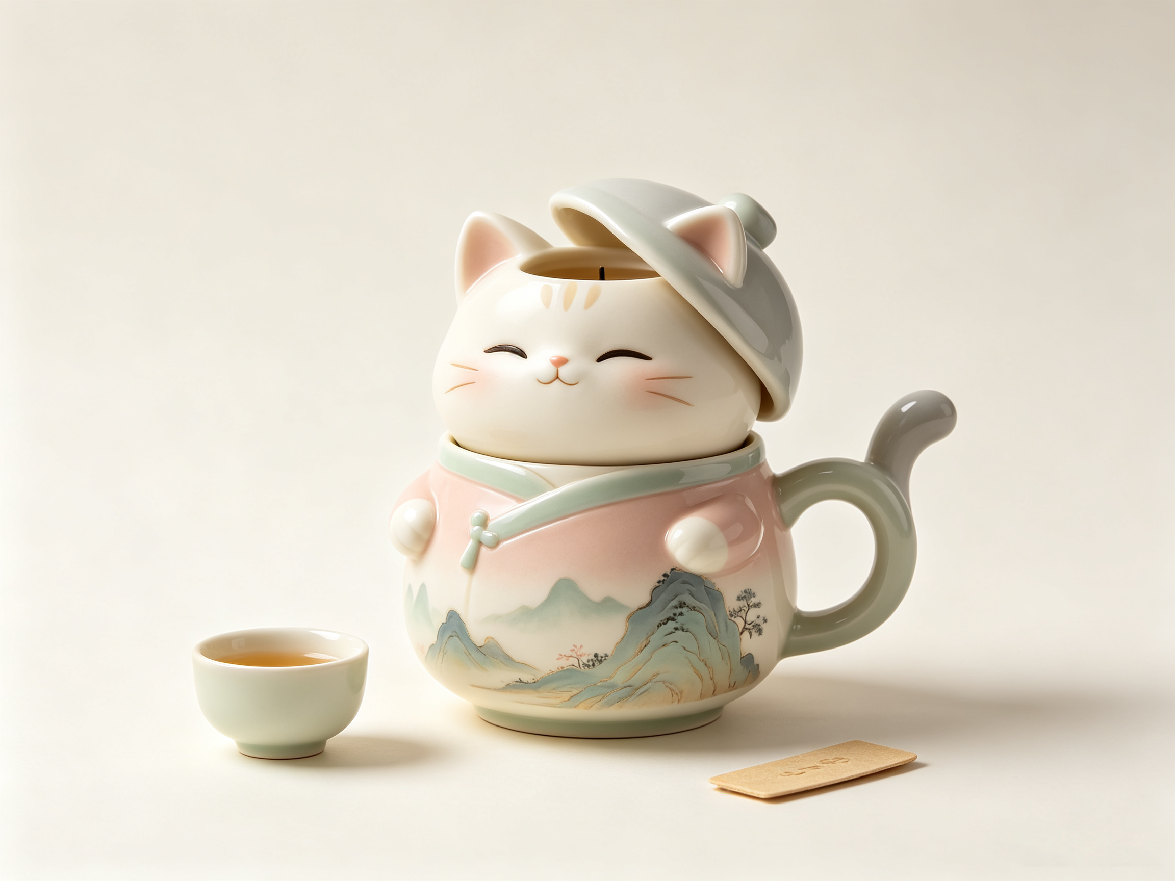Design of Eastern Intangible Cultural Heritage Ceramic Trendy Toy Figure 1，