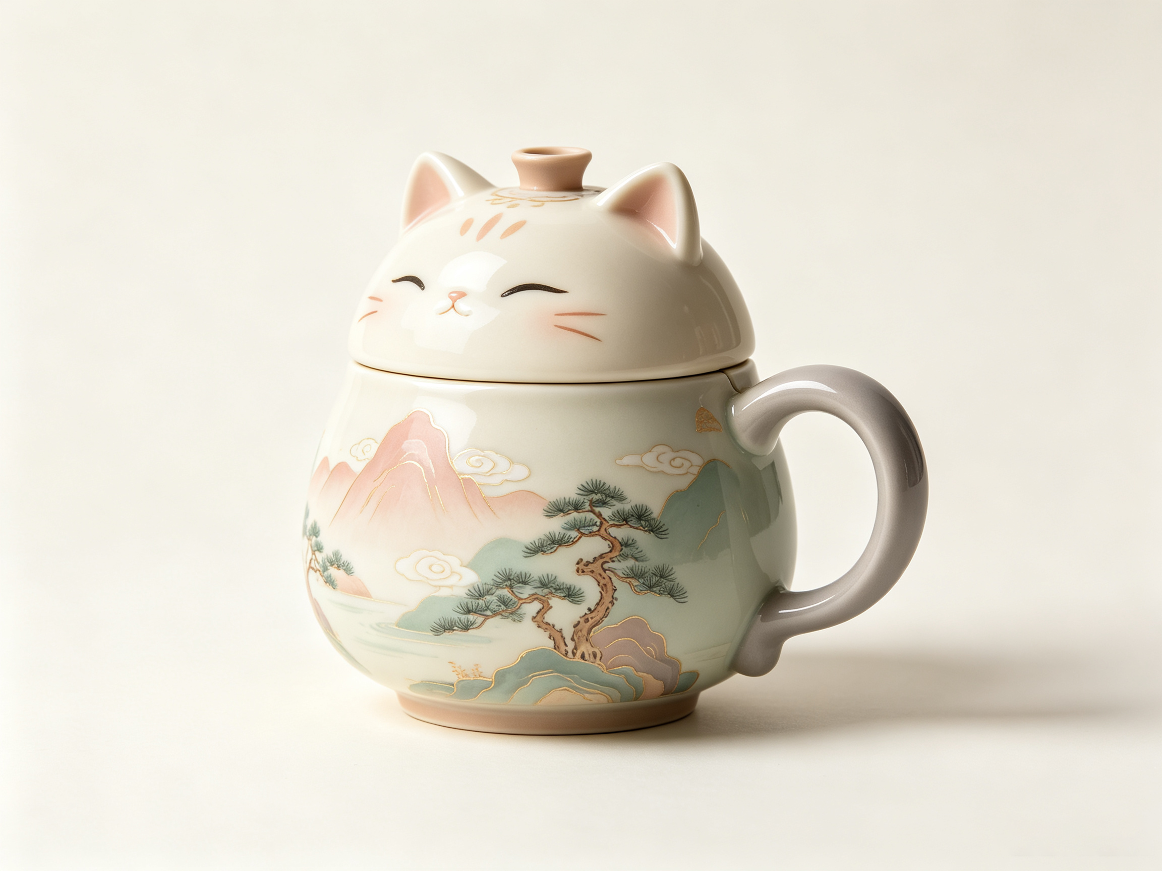 Design of Eastern Intangible Cultural Heritage Ceramic Trendy Toy Figure 1，