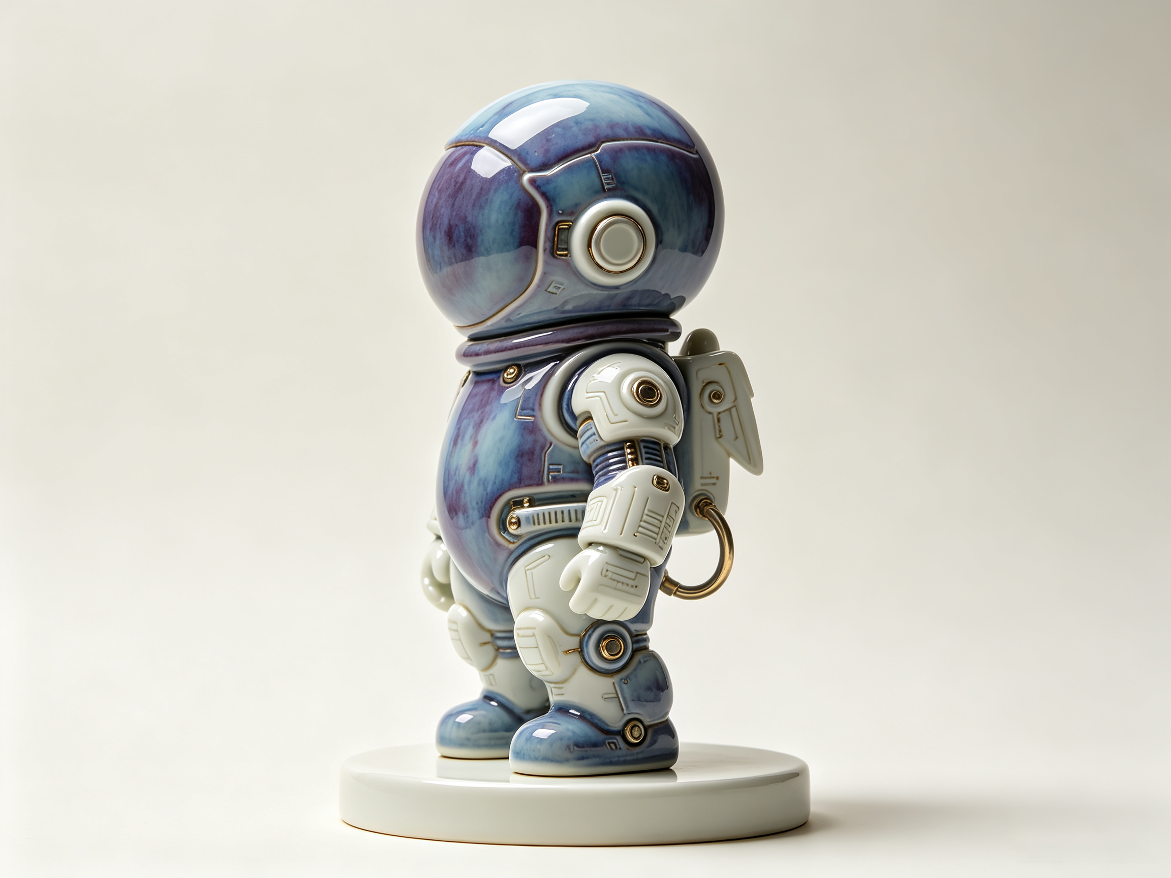 Design of Eastern Intangible Cultural Heritage Ceramic Trendy Toy Figure 1，