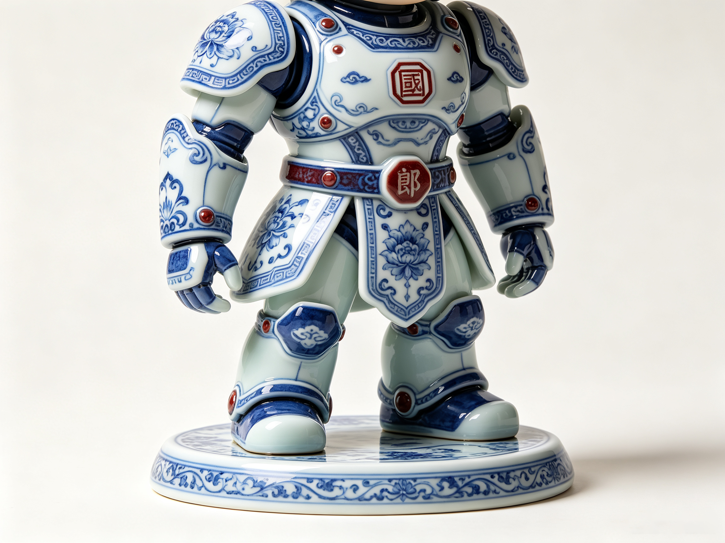 Design of Eastern Intangible Cultural Heritage Ceramic Trendy Toy Figure 1，