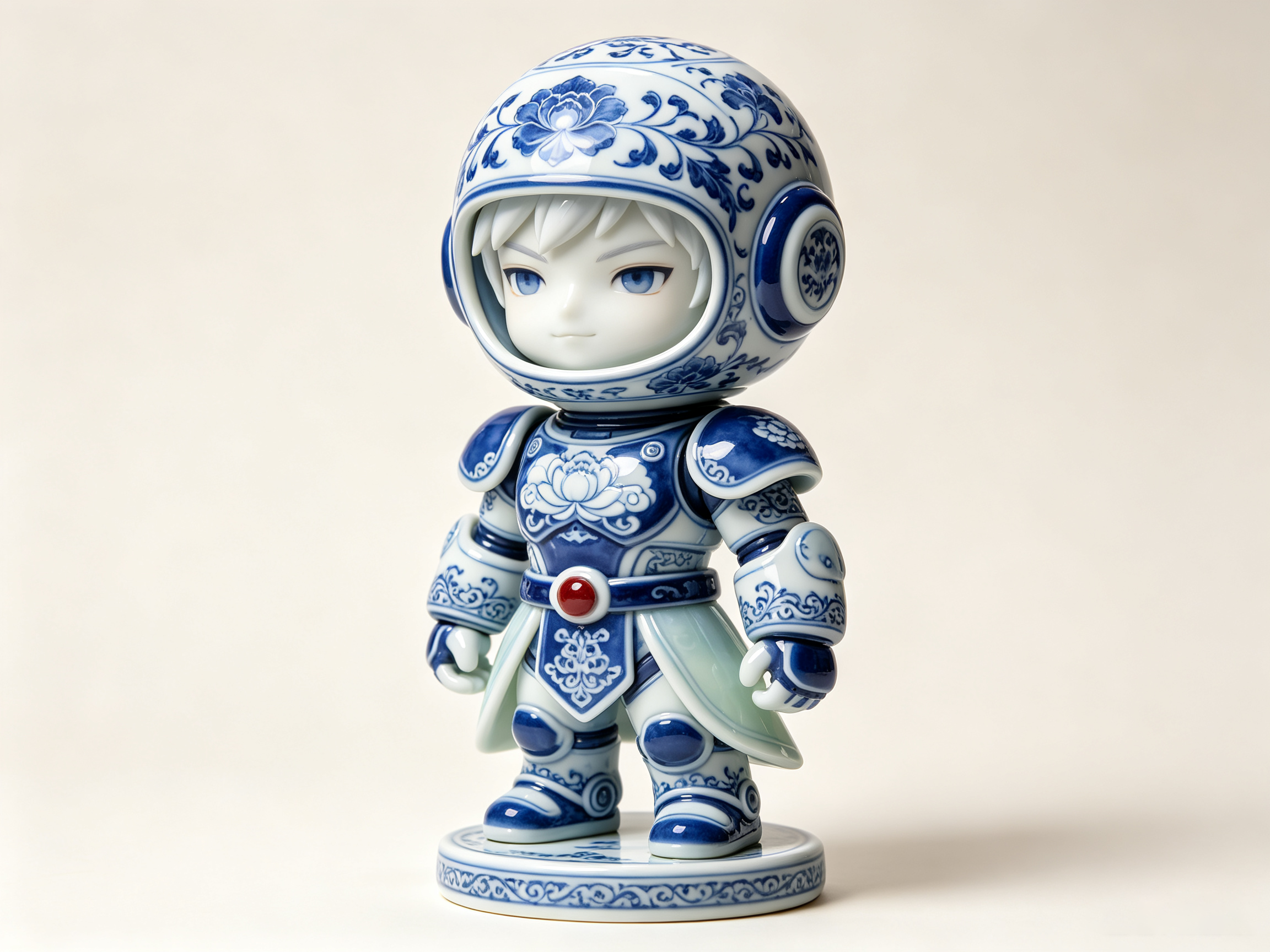 Design of Eastern Intangible Cultural Heritage Ceramic Trendy Toy Figure 1，
