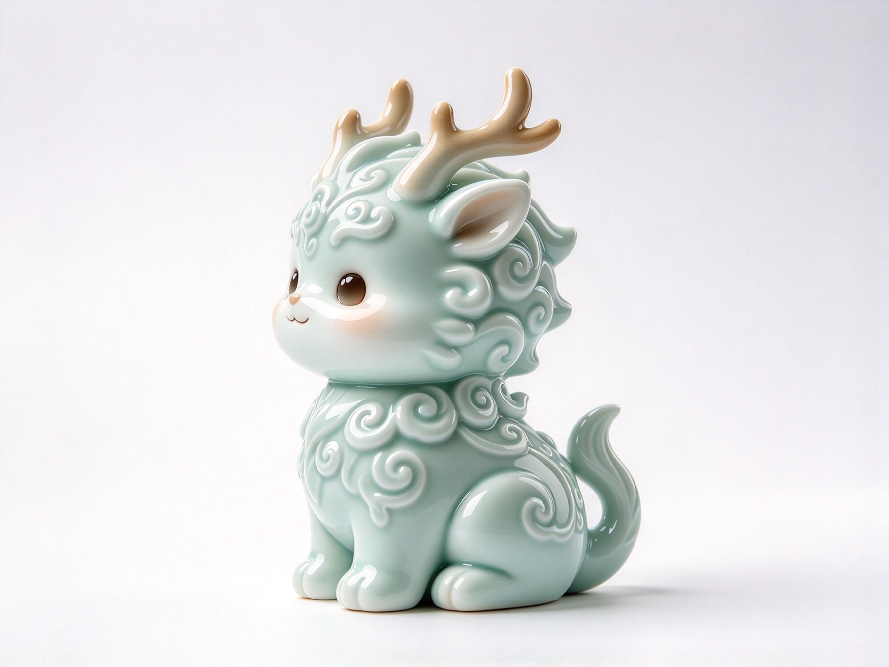Design of Eastern Intangible Cultural Heritage Ceramic Trendy Toy Figure 2，