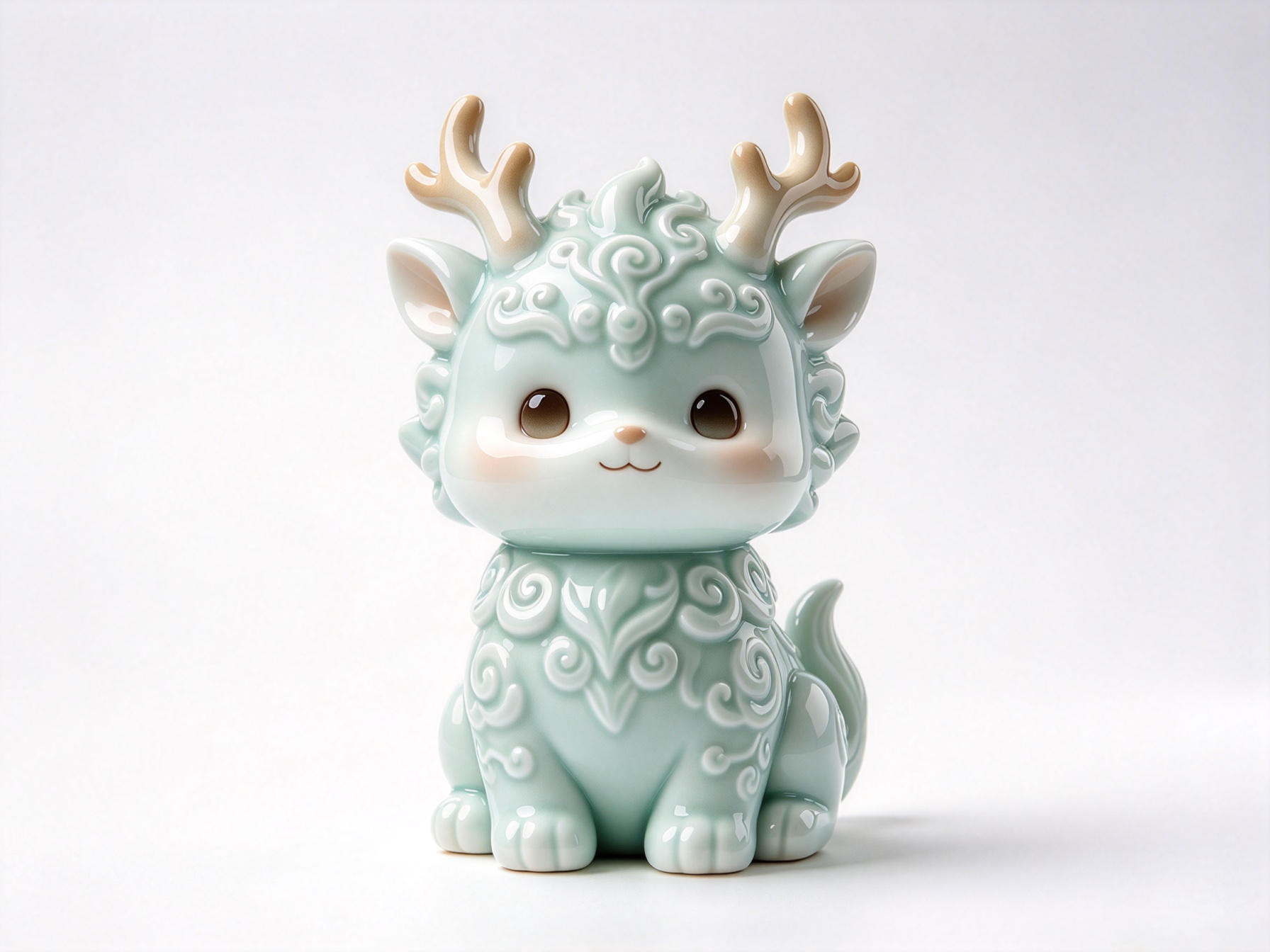 Design of Eastern Intangible Cultural Heritage Ceramic Trendy Toy Figure 2，