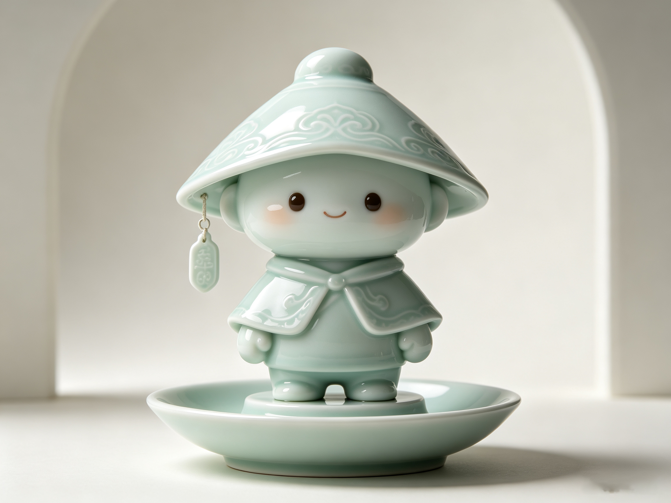 Design of Eastern Intangible Cultural Heritage Ceramic Trendy Toy Figure 2，