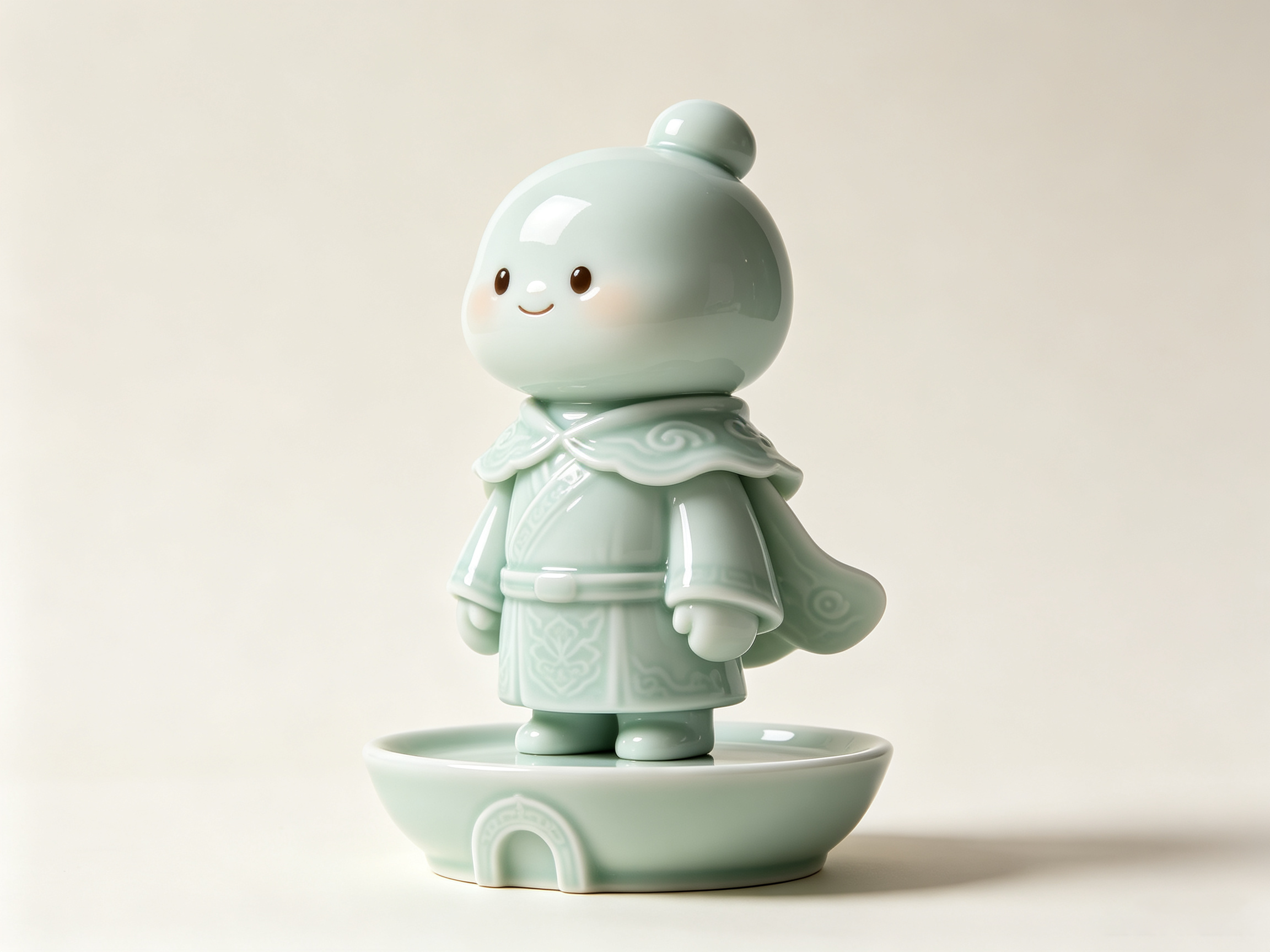 Design of Eastern Intangible Cultural Heritage Ceramic Trendy Toy Figure 2，