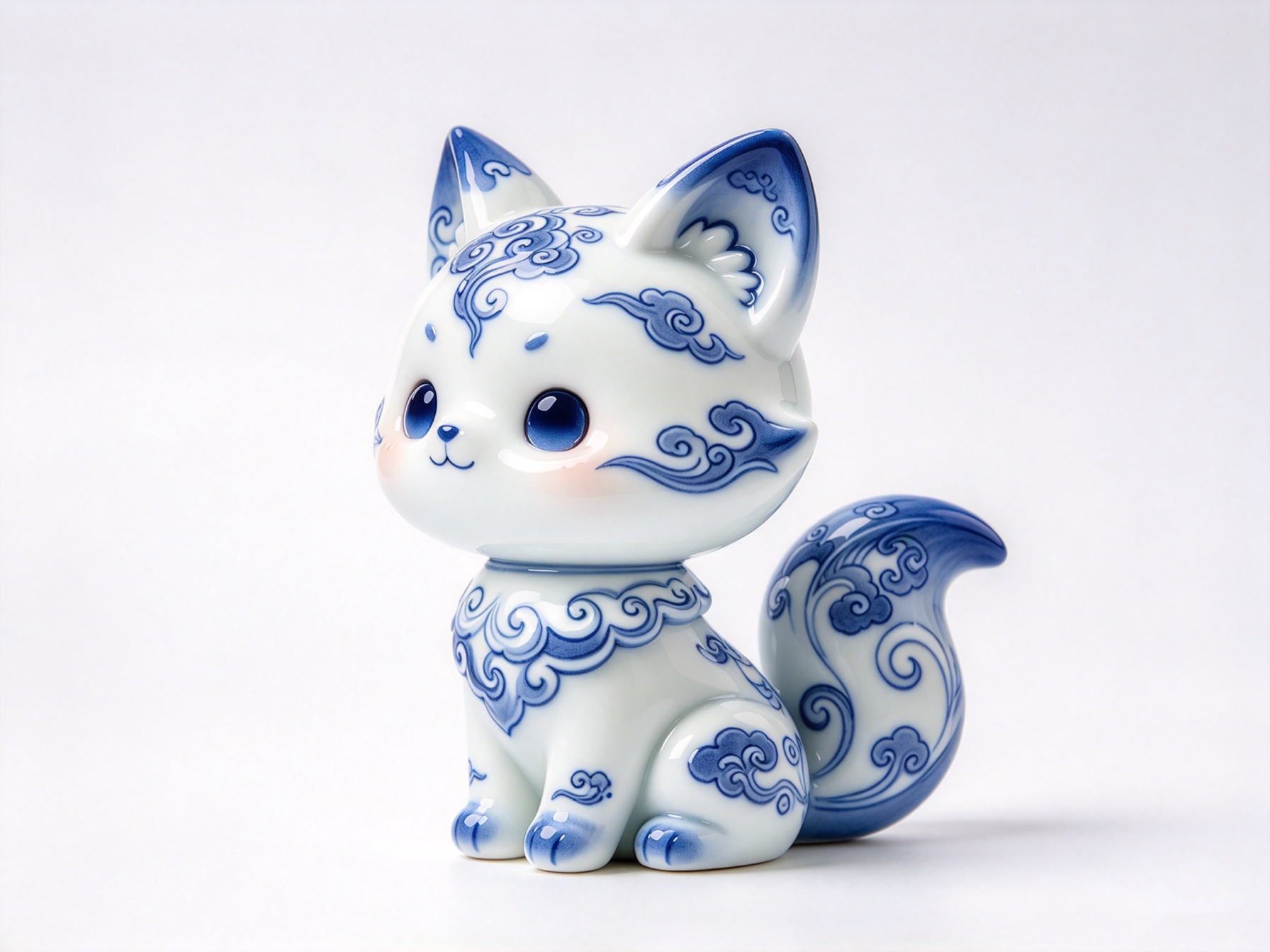 Design of Eastern Intangible Cultural Heritage Ceramic Trendy Toy Figure 2，