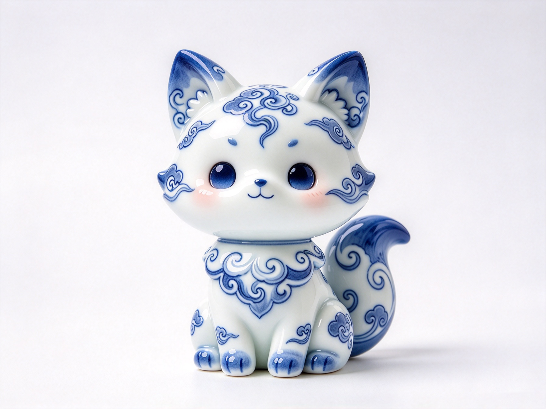 Design of Eastern Intangible Cultural Heritage Ceramic Trendy Toy Figure 2，