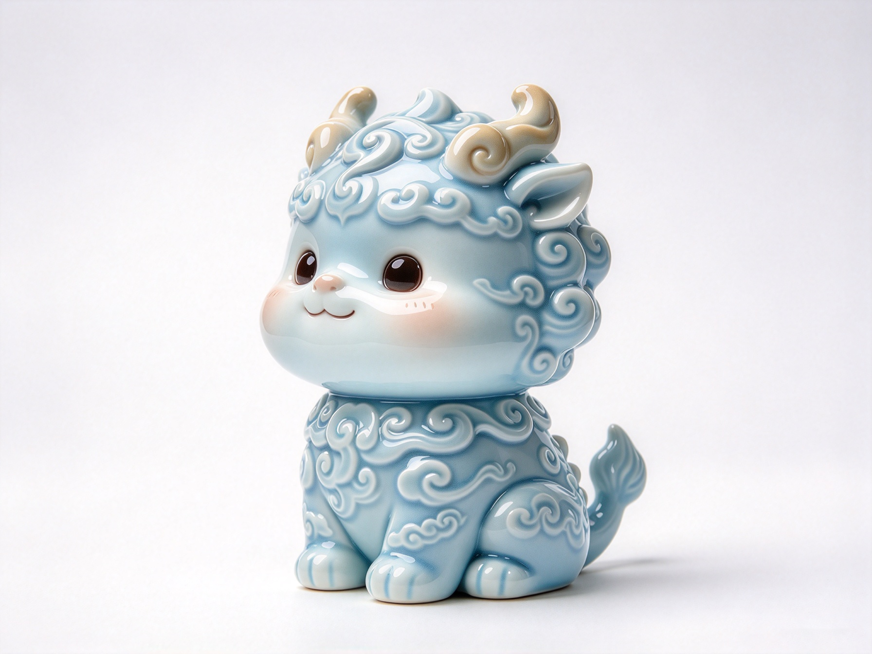 Design of Eastern Intangible Cultural Heritage Ceramic Trendy Toy Figure 2，