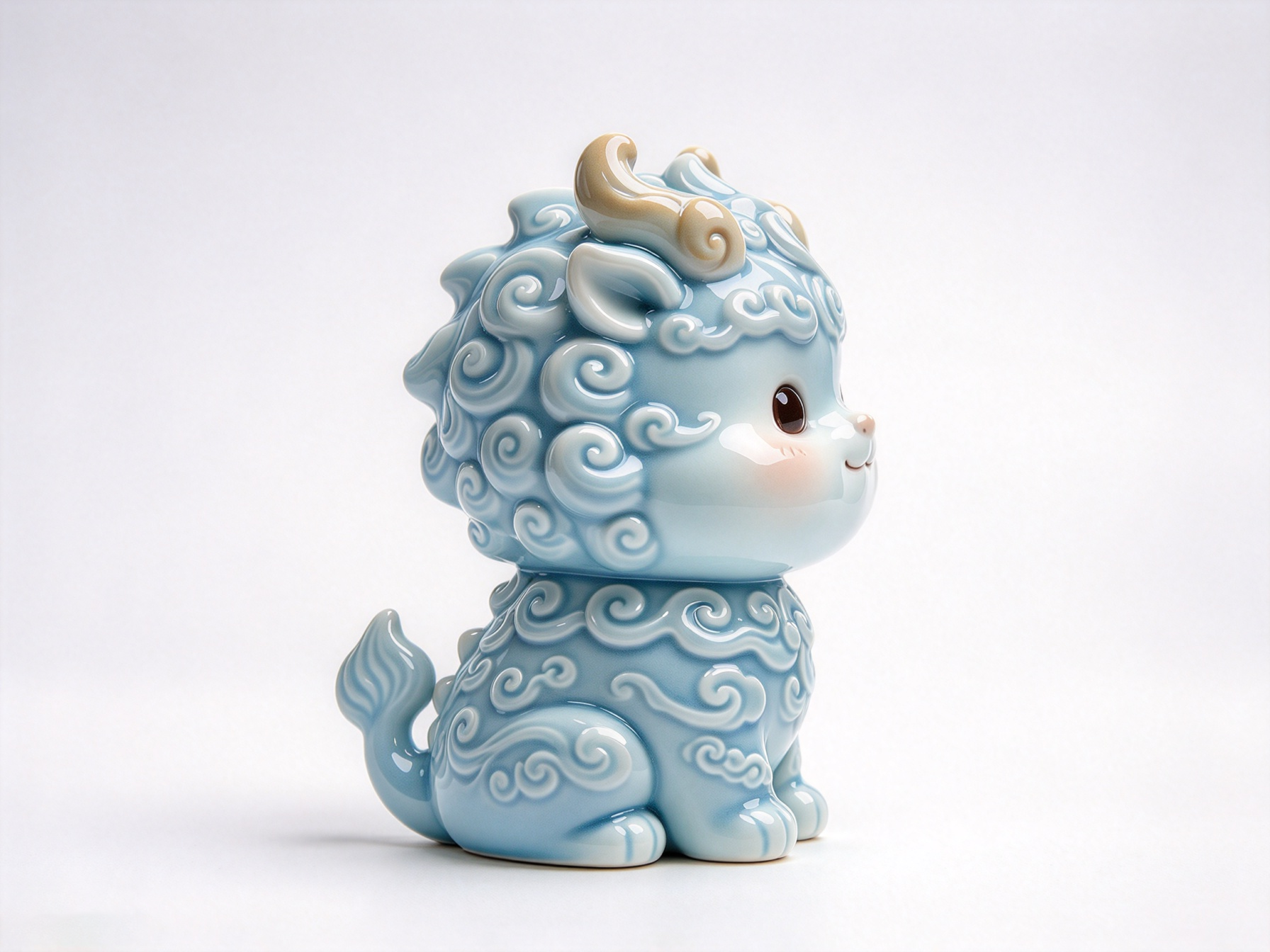 Design of Eastern Intangible Cultural Heritage Ceramic Trendy Toy Figure 2，