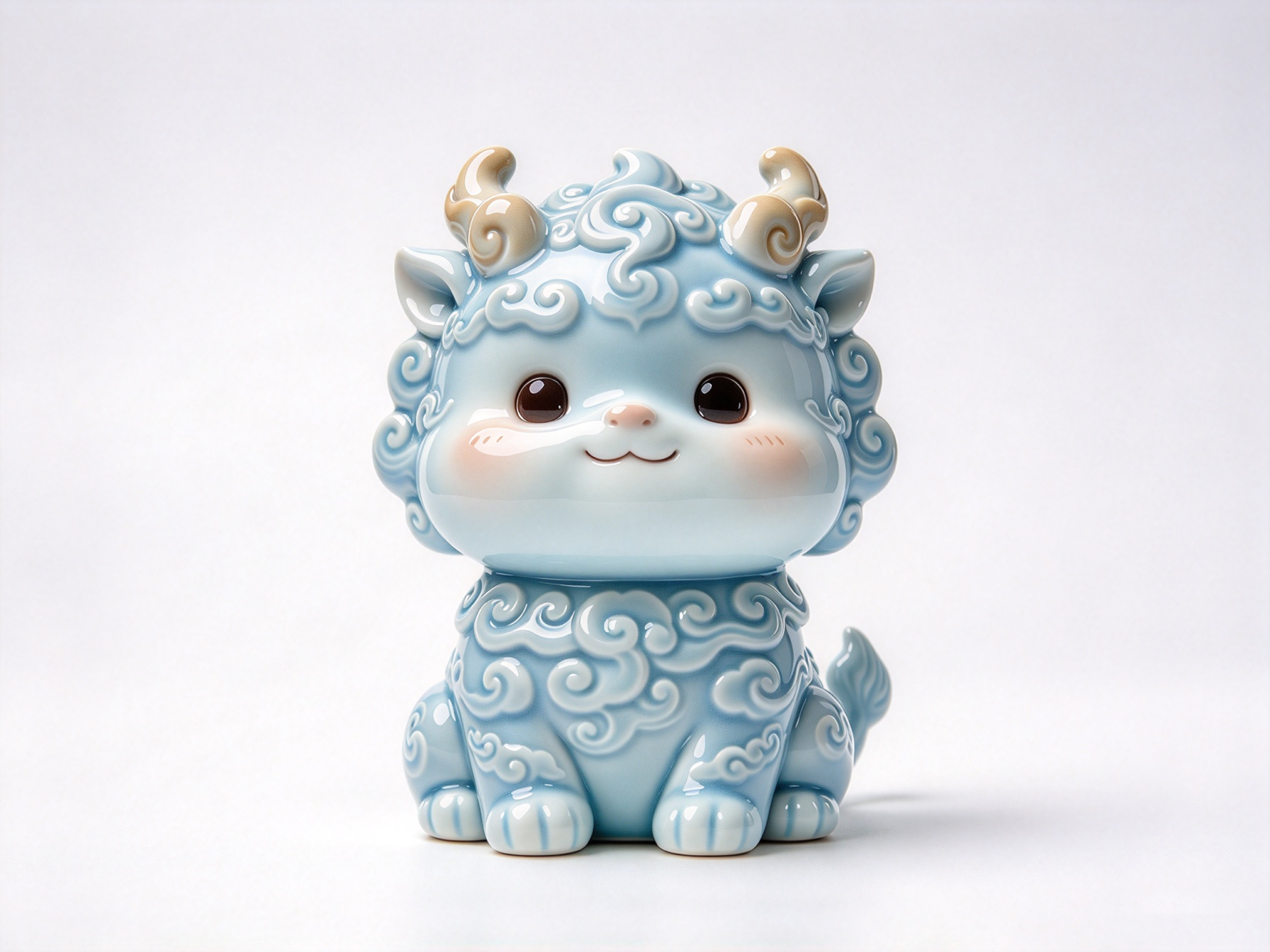 Design of Eastern Intangible Cultural Heritage Ceramic Trendy Toy Figure 2，