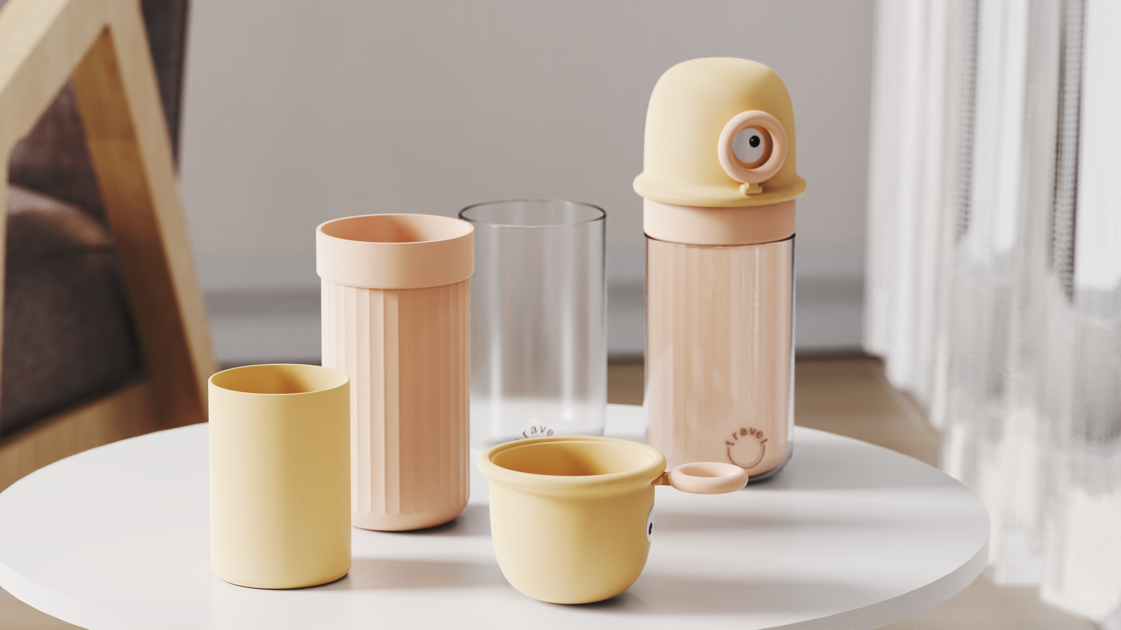 product design，Product appearance design，industrial design，Product design case，Household Products Design，Travel mouthwash cup design，Mouthwash Cup Product Design，