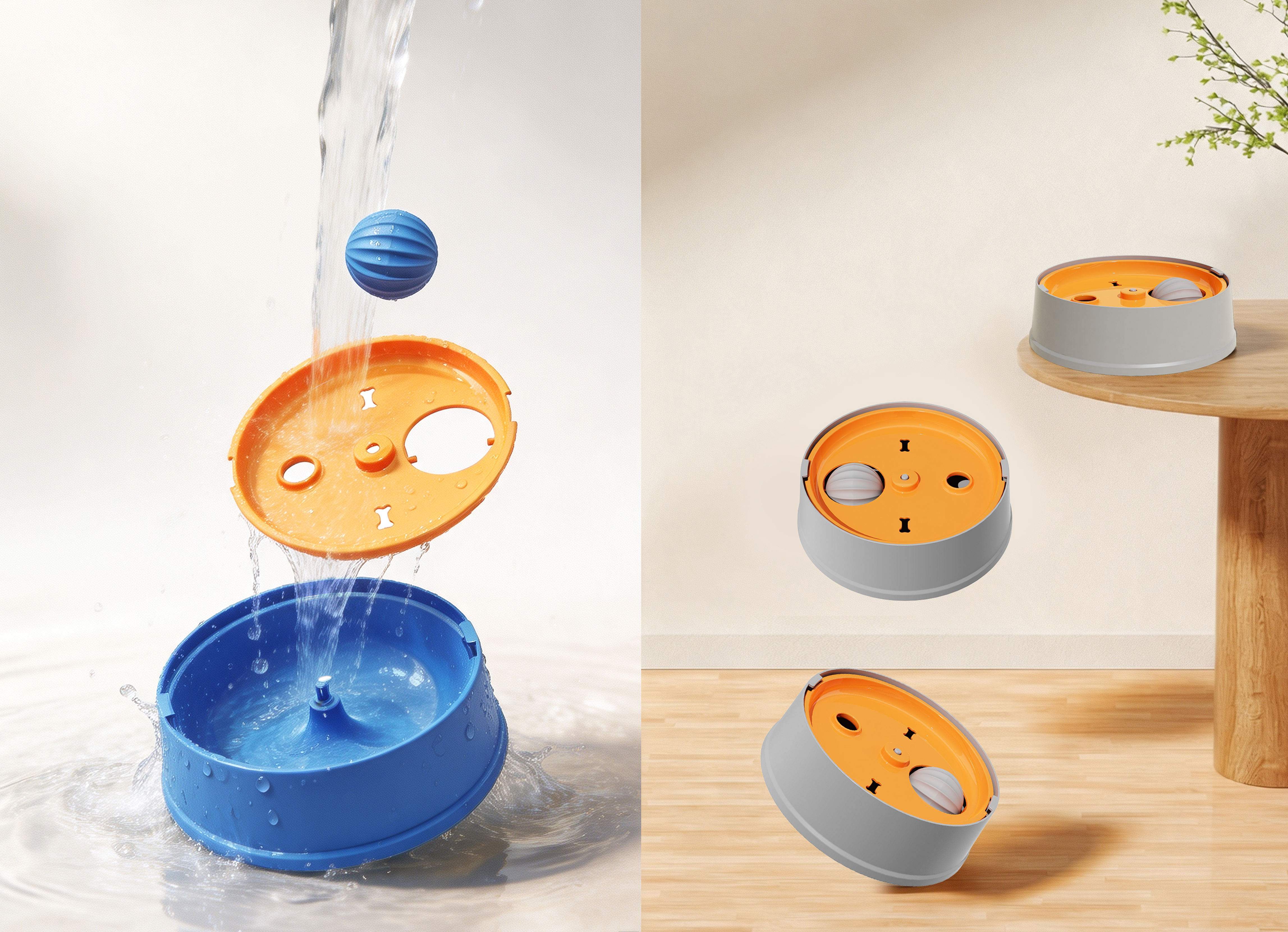 Pet Supplies & Pet，product design，Structural design，Detail page design，Pet slow feeder，Pet toys，Pet Fengrong Products，industrial design，