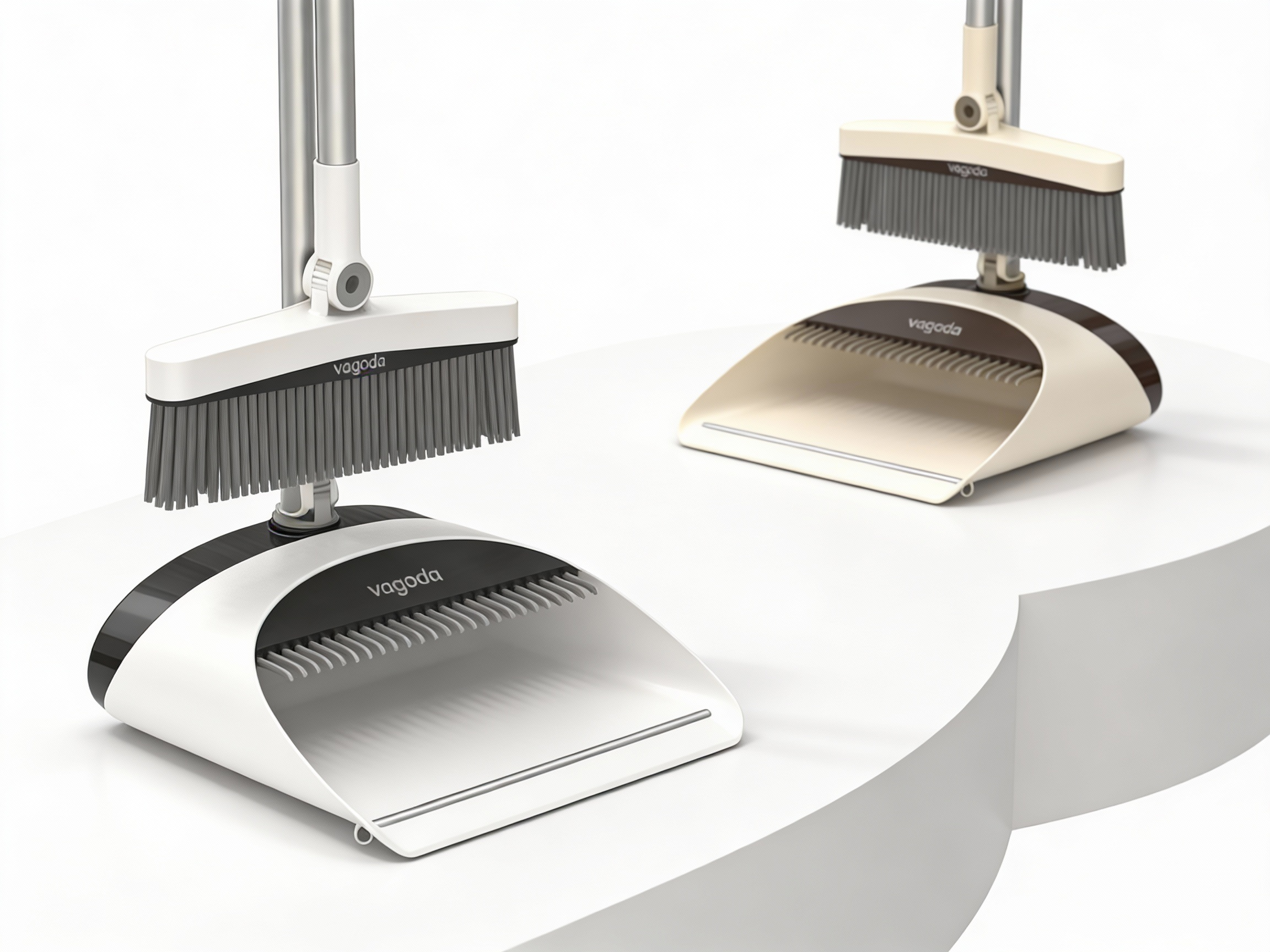 Sleeve sweep combination，Broom，Dustpan，comb tooth hair removal，Telescopic tooth structure，