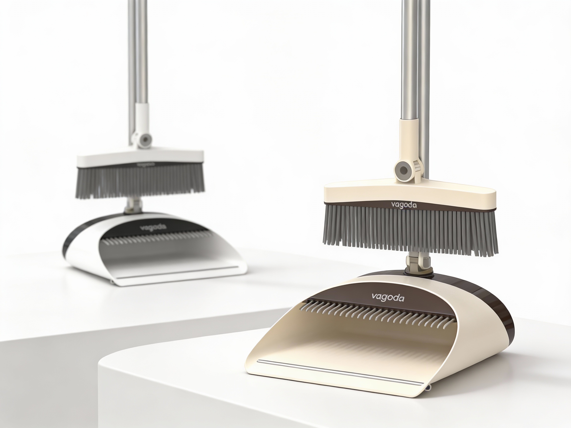Sleeve sweep combination，Broom，Dustpan，comb tooth hair removal，Telescopic tooth structure，