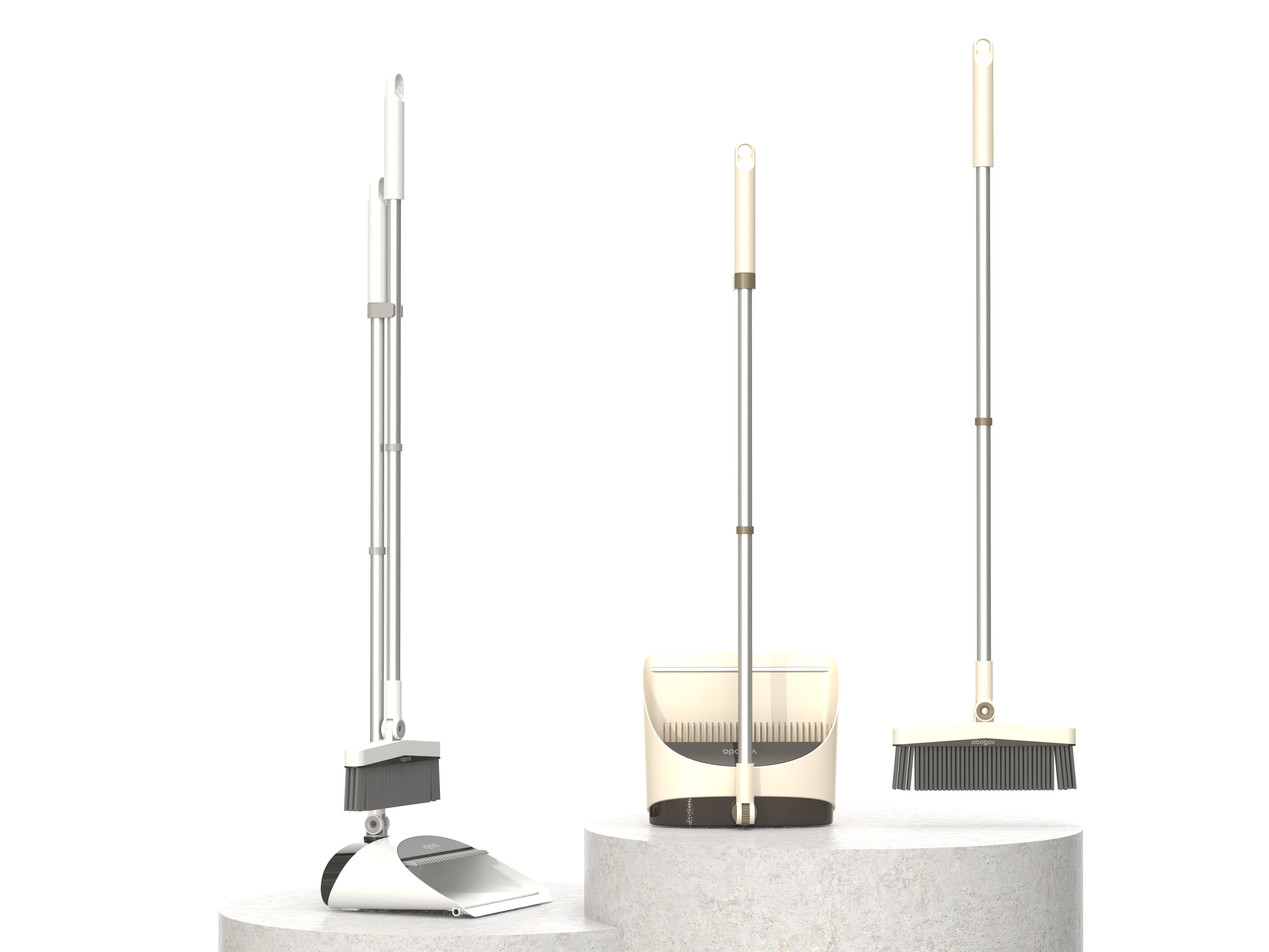 Sleeve sweep combination，Broom，Dustpan，comb tooth hair removal，Telescopic tooth structure，