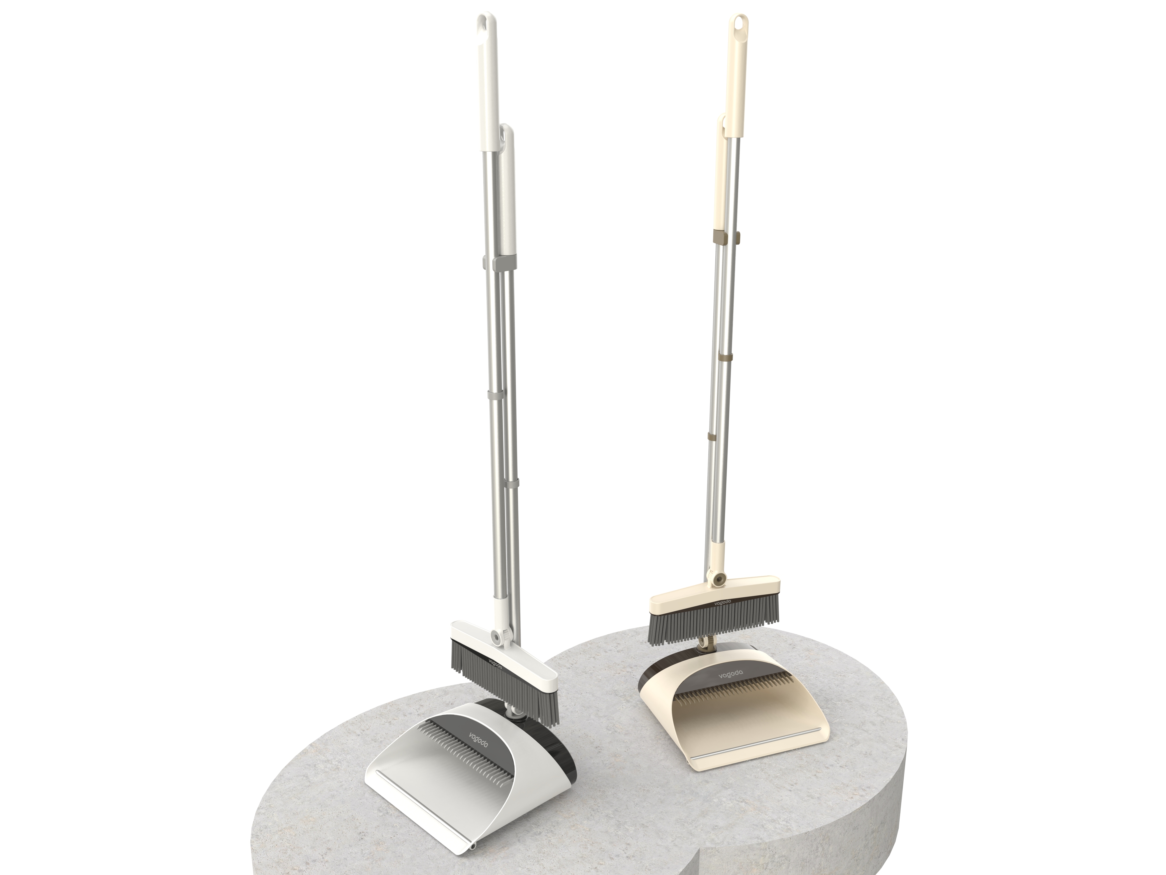 Sleeve sweep combination，Broom，Dustpan，comb tooth hair removal，Telescopic tooth structure，