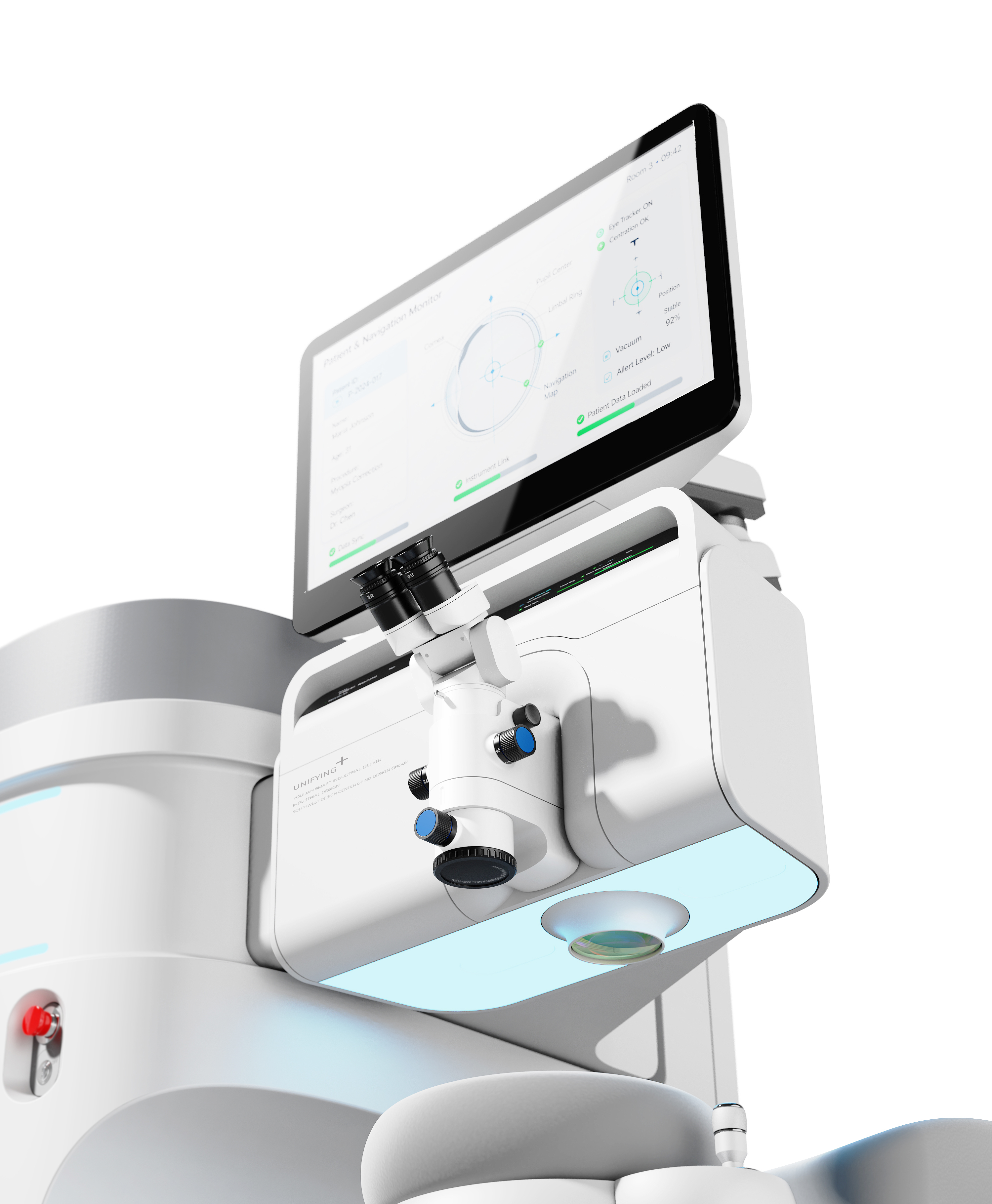 Chengdu Industrial Design，Chengdu Medical Product Design，Design of laser equipment for ophthalmology in Chengdu，Ophthalmic laser therapeutic apparatus，Youlian Wisdom Industrial Design，Infinite Space Industrial Design，