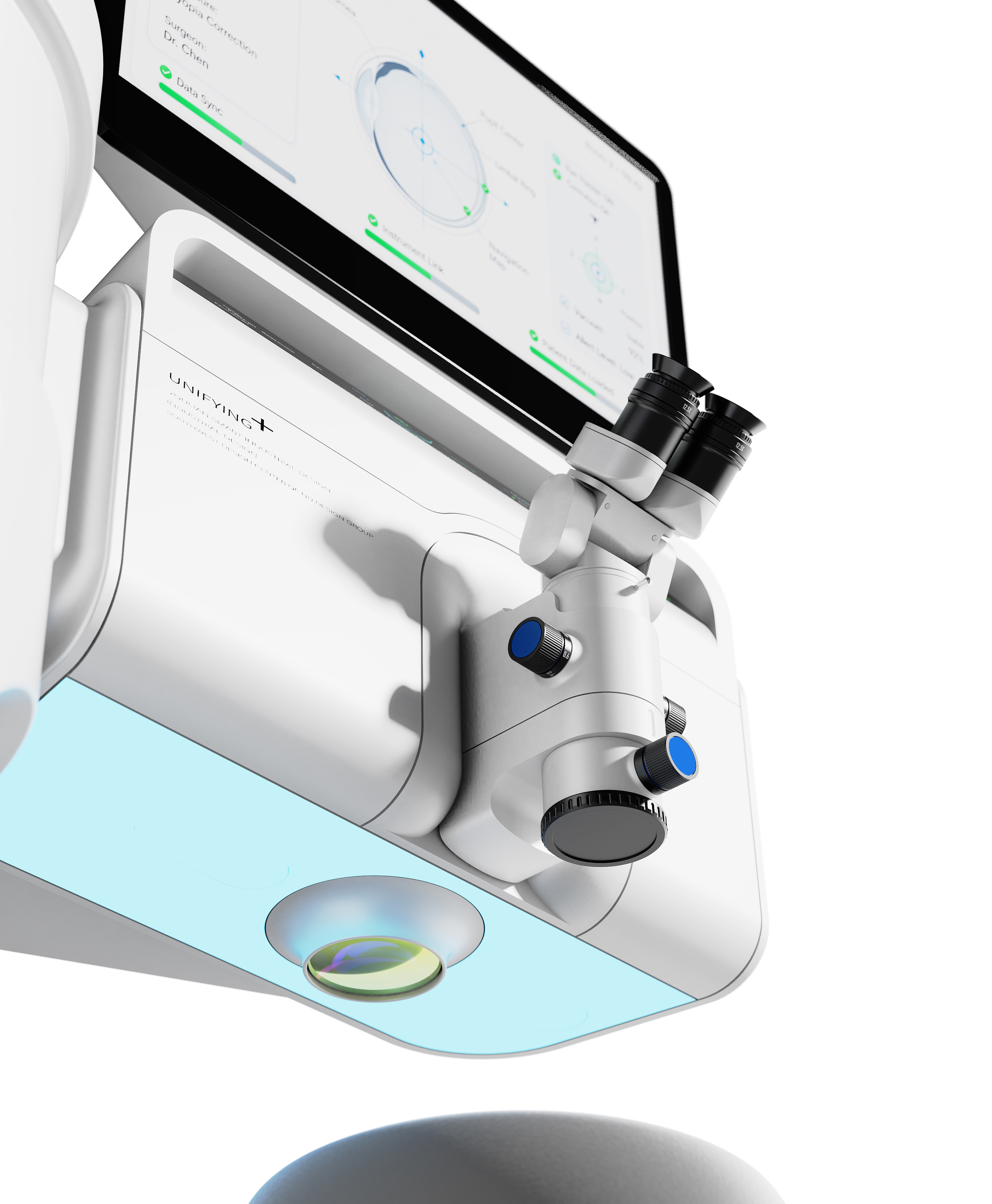 Chengdu Industrial Design，Chengdu Medical Product Design，Design of laser equipment for ophthalmology in Chengdu，Ophthalmic laser therapeutic apparatus，Youlian Wisdom Industrial Design，Infinite Space Industrial Design，