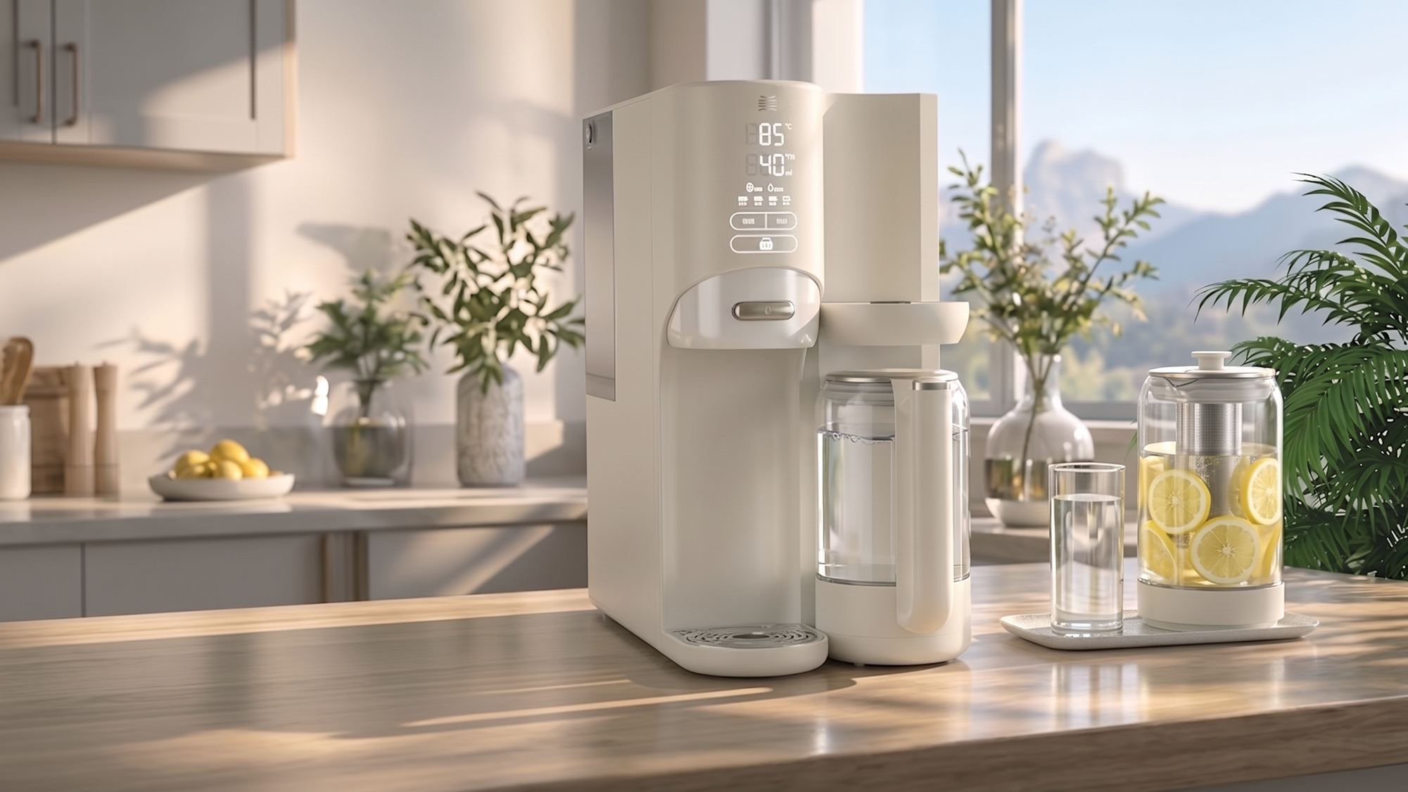 industrial design，product design，Desktop water purifier，Home Furnishing，Health pot，Drinking machine，