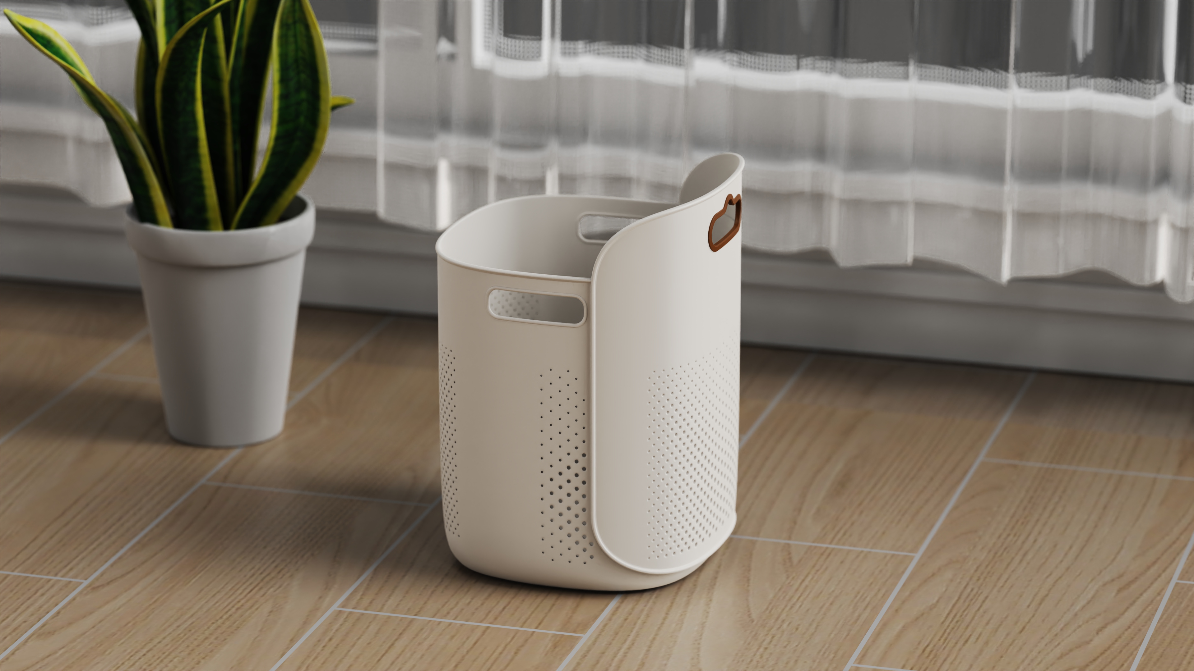 product design，Appearance design，industrial design，Household commodity product design，Dirty clothes basket appearance design，Product Design Case Sharing，