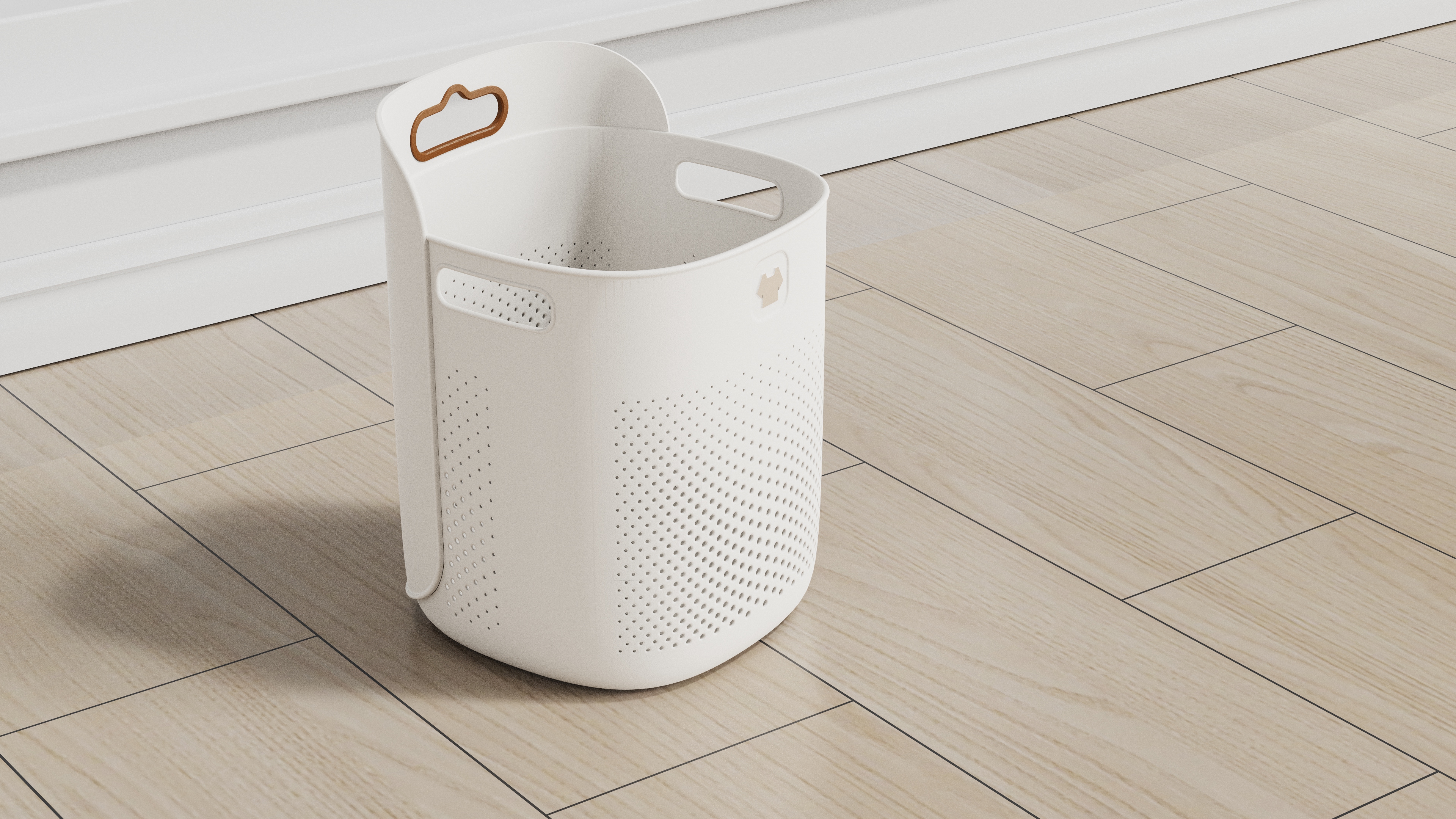 product design，Appearance design，industrial design，Household commodity product design，Dirty clothes basket appearance design，Product Design Case Sharing，