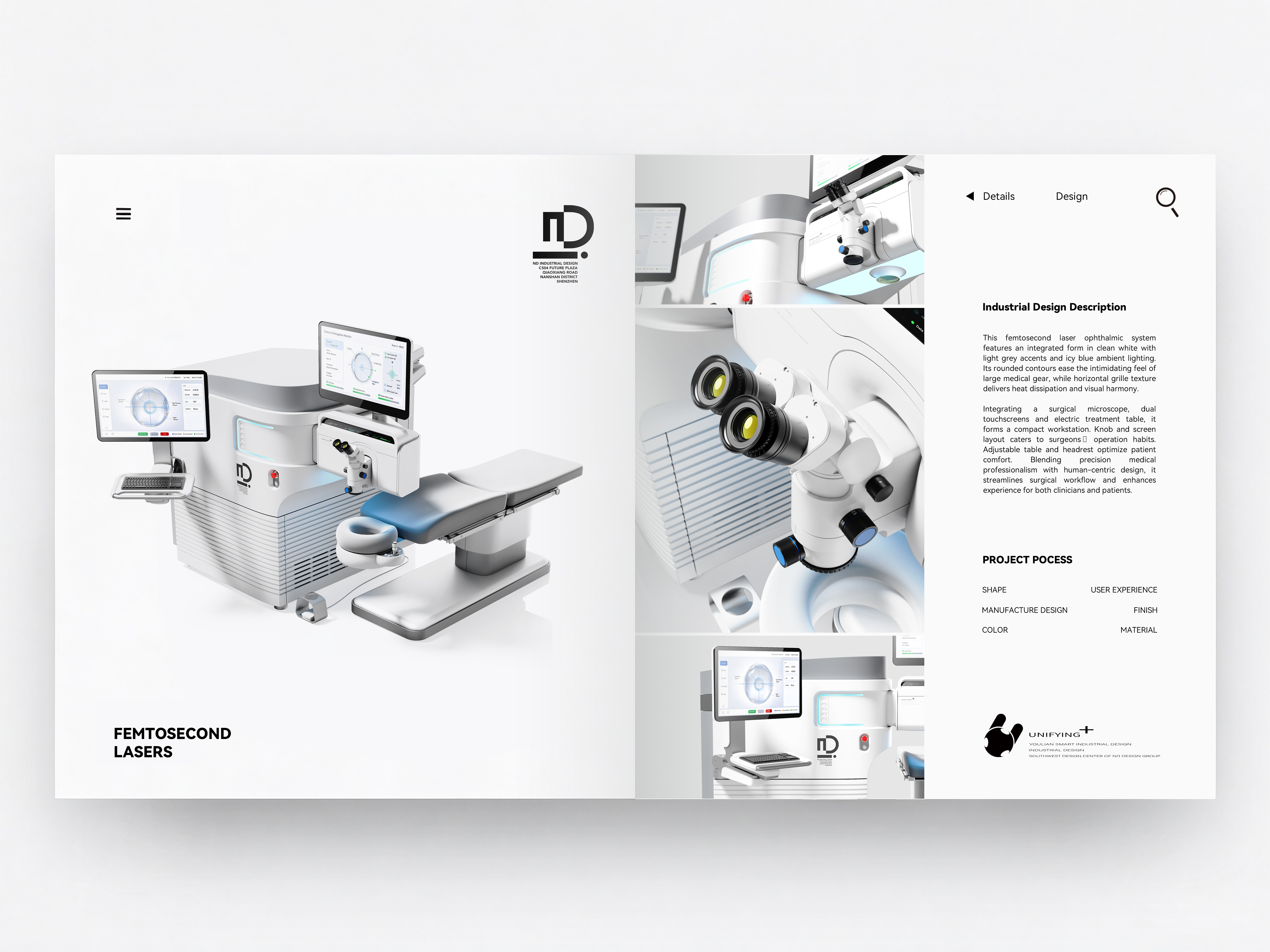 Chengdu Industrial Design，Chengdu Medical Product Design，Design of laser equipment for ophthalmology in Chengdu，Ophthalmic laser therapeutic apparatus，Youlian Wisdom Industrial Design，Infinite Space Industrial Design，