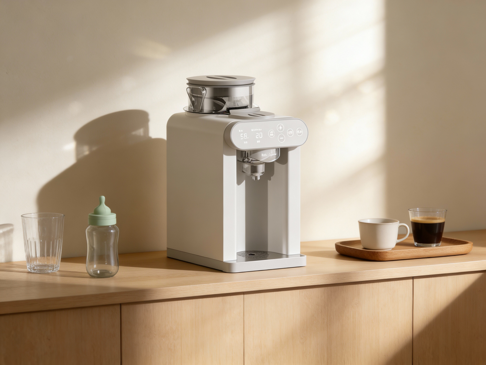 Milk washing machine，Coffee machine，Water dispenser，small home appliances，Maternal and infant products，Minimalist household appliances，Constant temperature brewing pot，