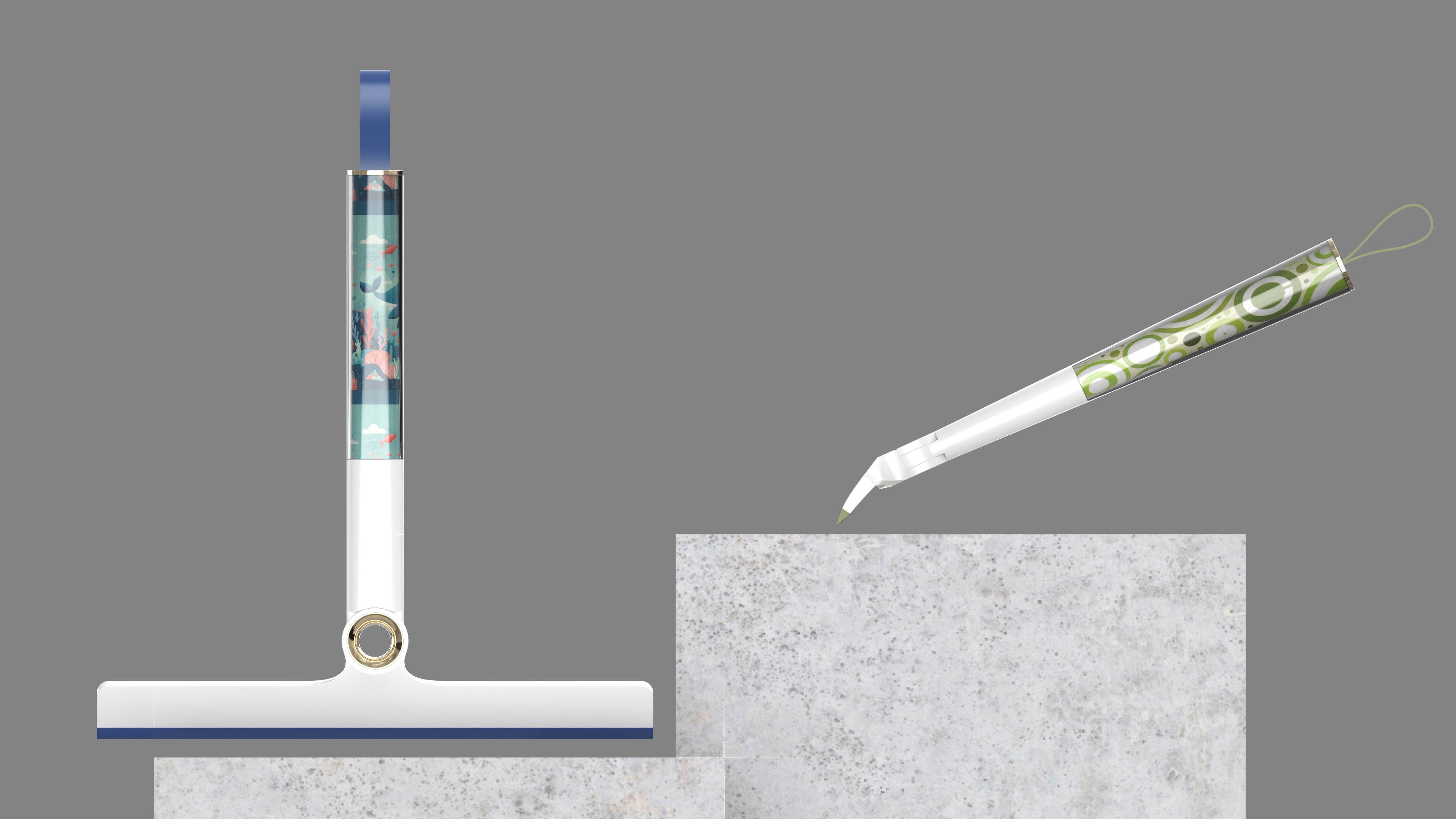 Handheld glass wiper，Hand scraping with short handle，