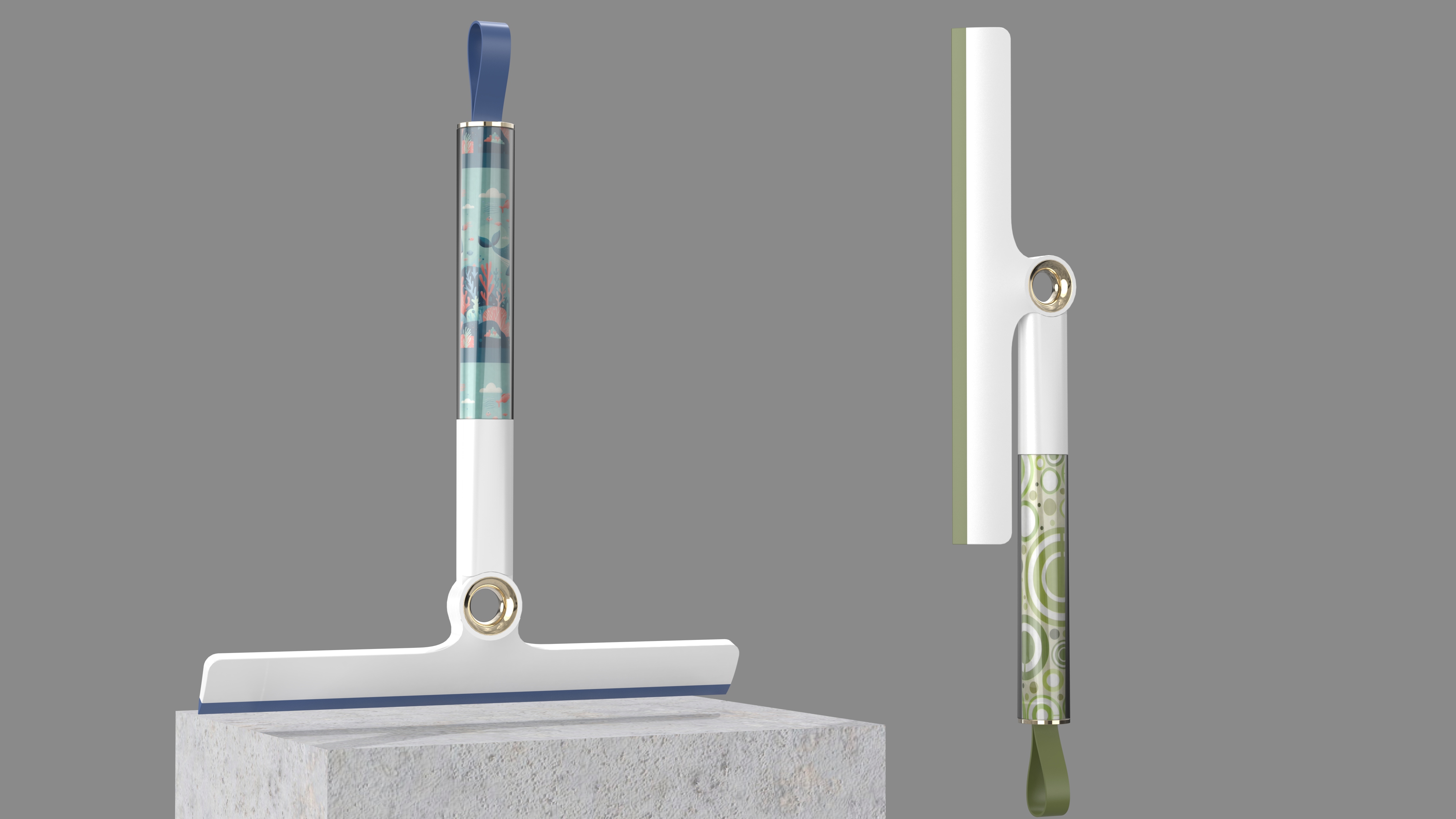 Handheld glass wiper，Hand scraping with short handle，