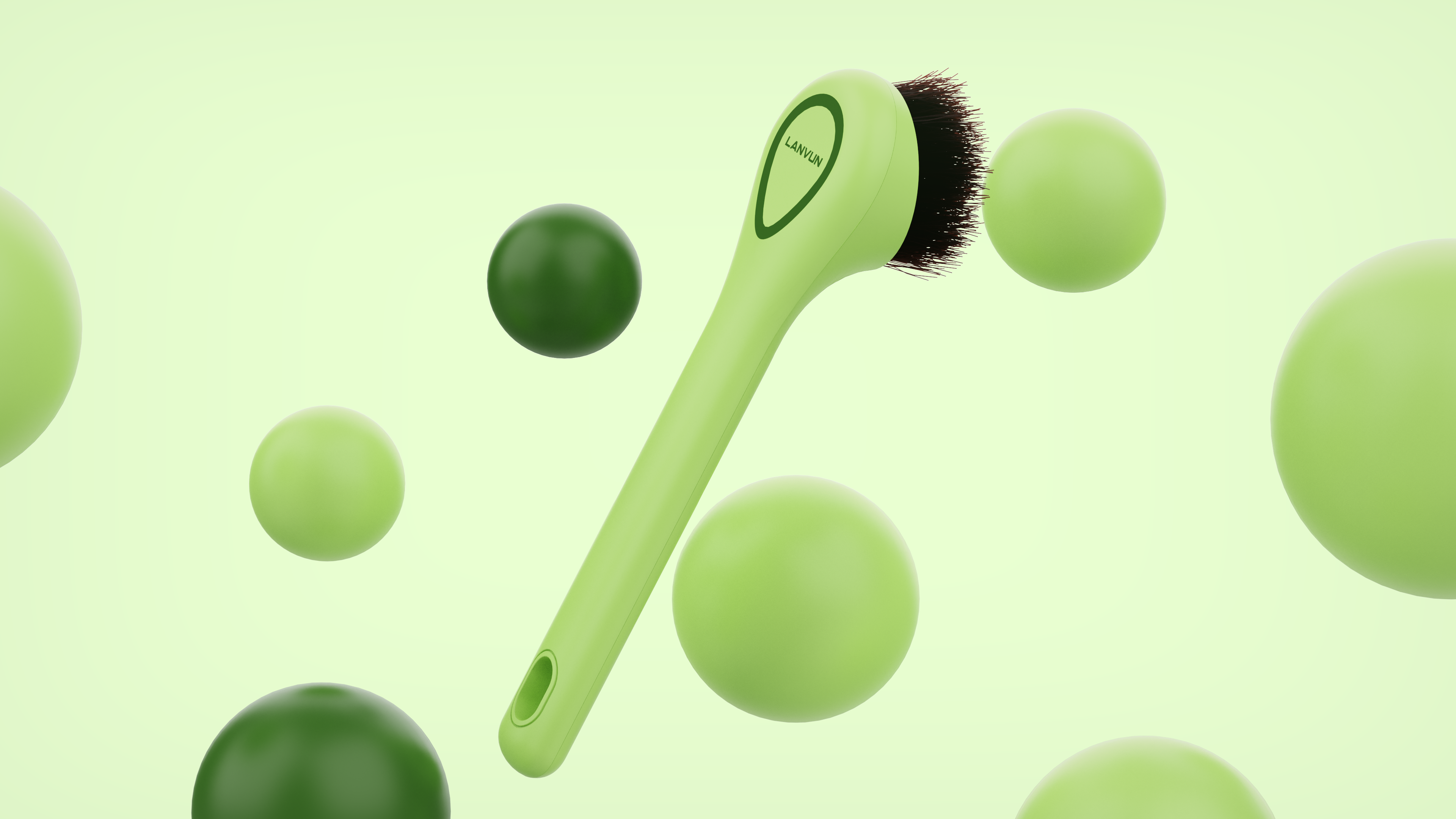 Toilet brush，Pot brush design，Design of Roller Hair Sticker，Household cleaning kit combination design，avocado green color matching，