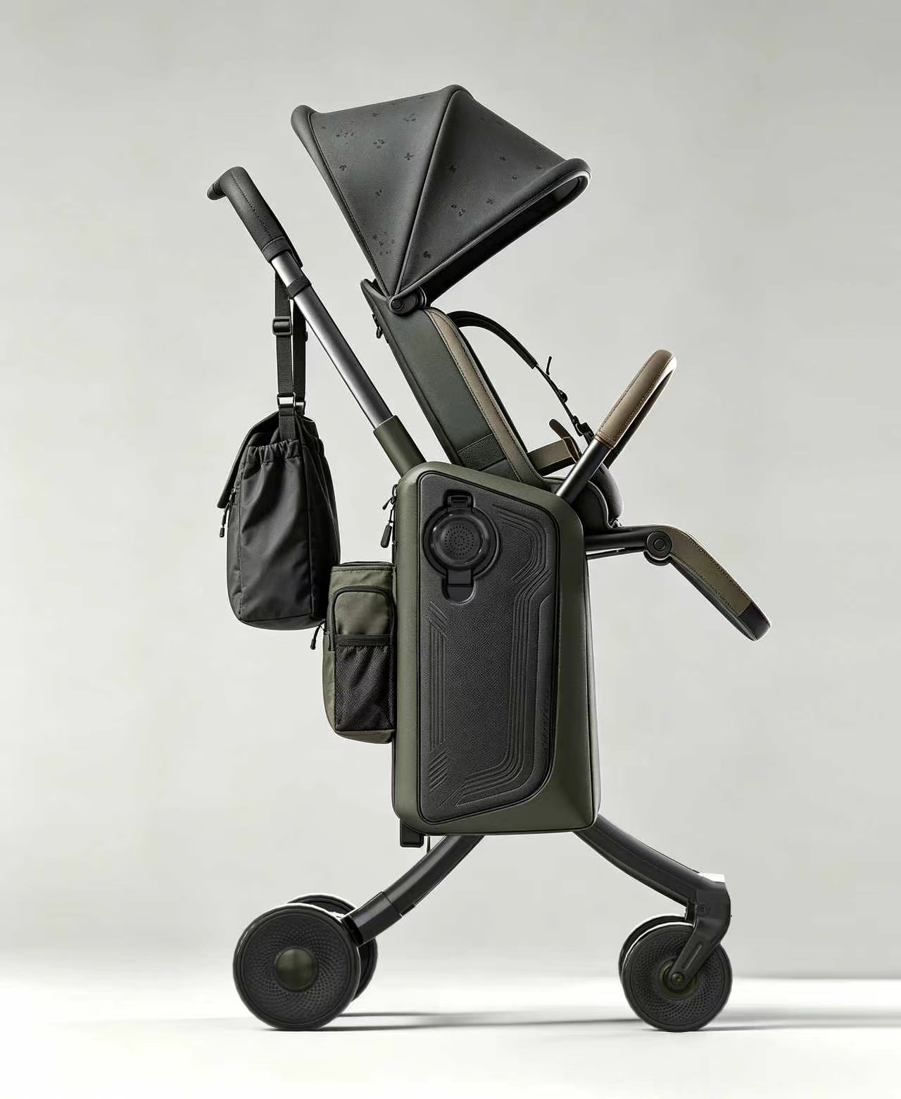 One-button collection and luggage car，