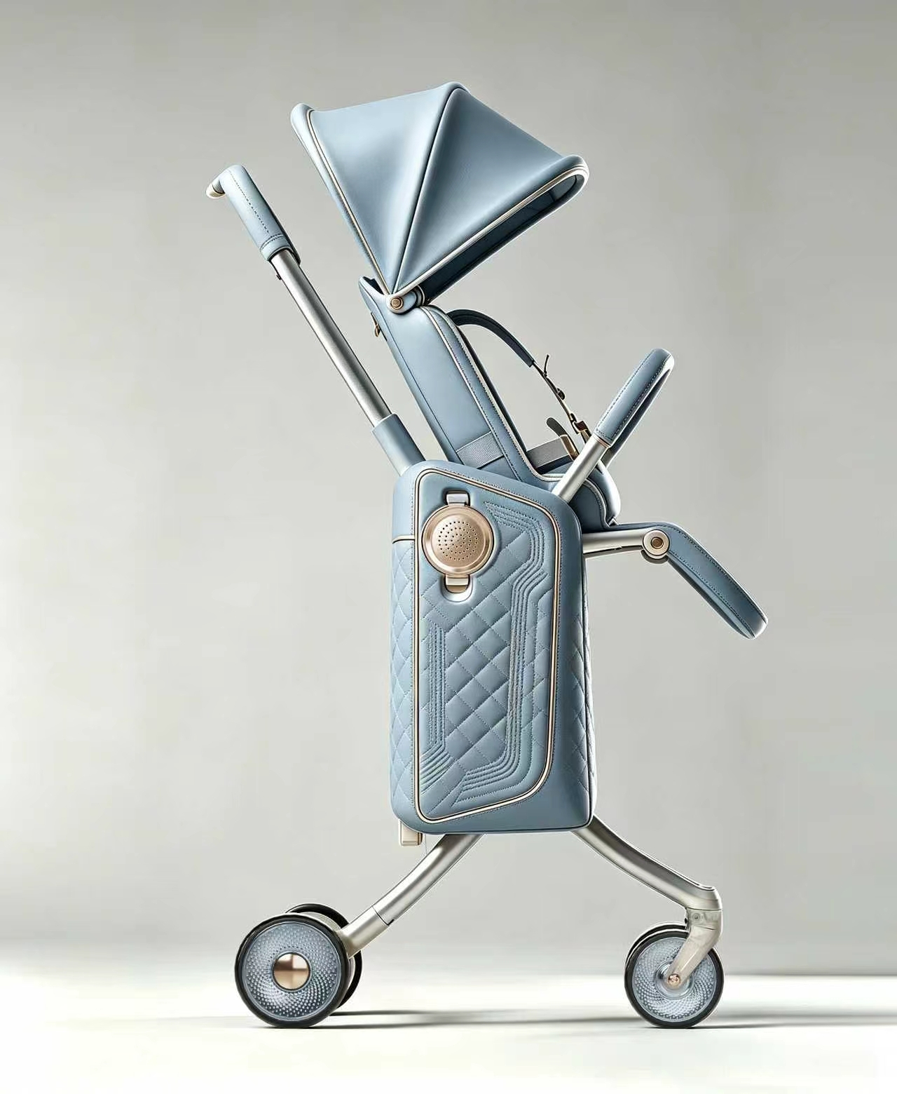 One-button collection and luggage car，